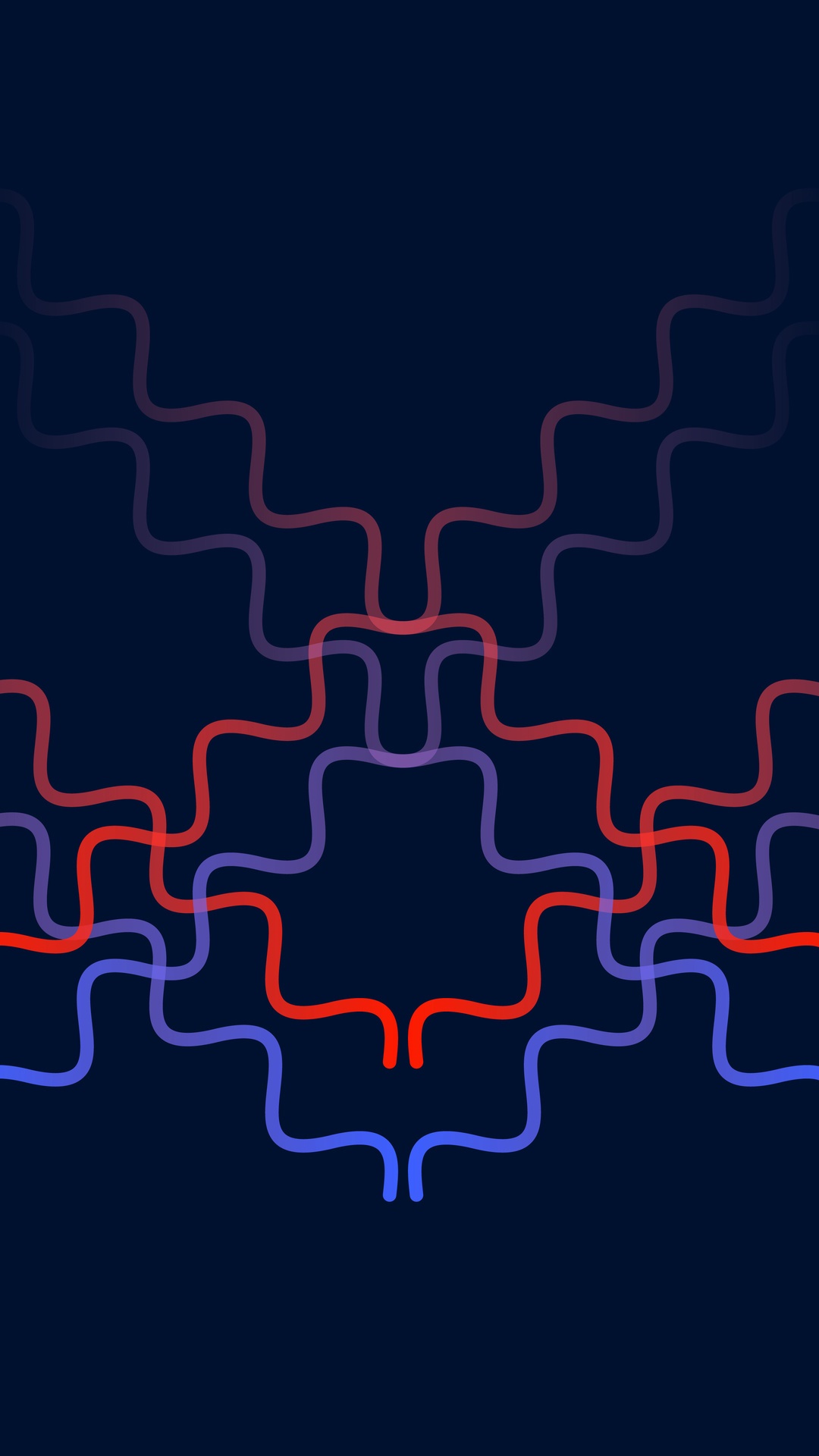 Abstract digital art with wavy lines HD Phone Wallpaper