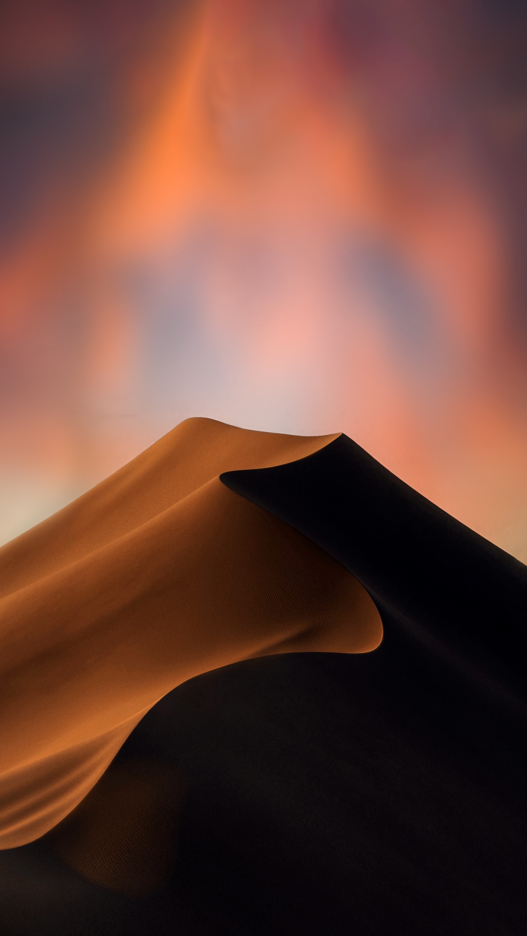 Minimalist desert dunes at sunset HD Phone Wallpaper