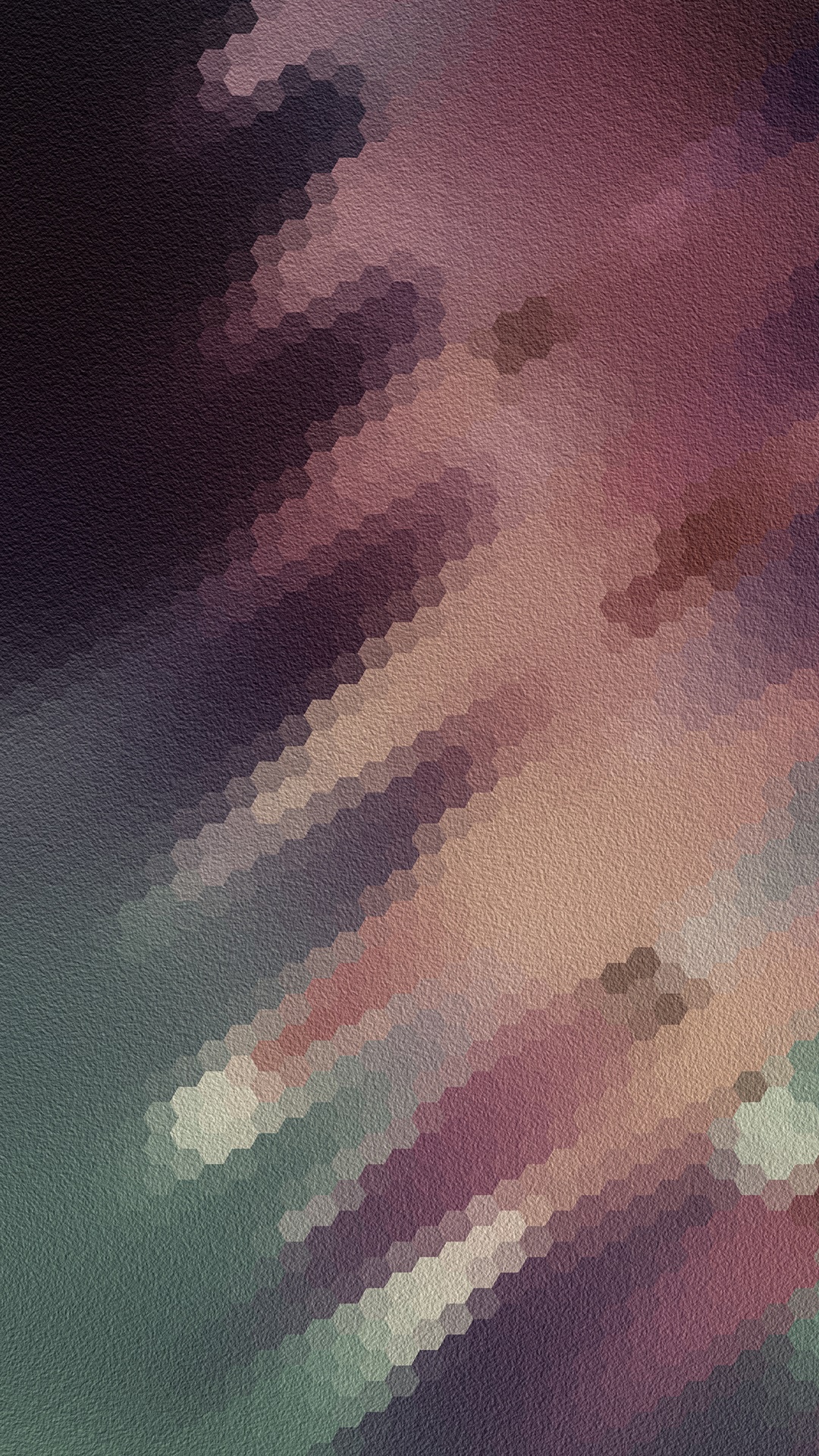 Abstract digital art with hexagonal patterns HD Phone Wallpaper