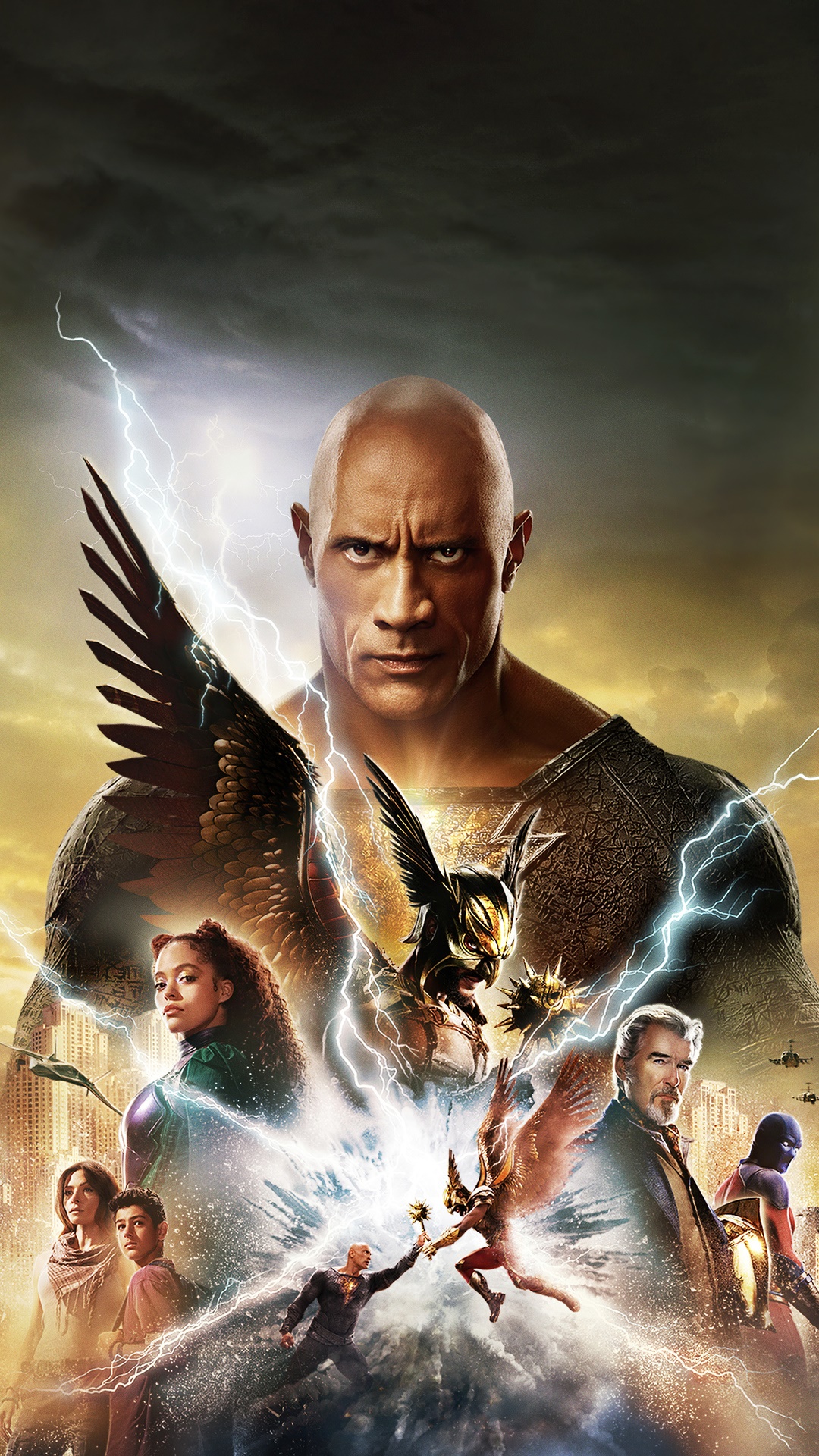 Black Adam and Justice Society of America HD Phone Wallpaper