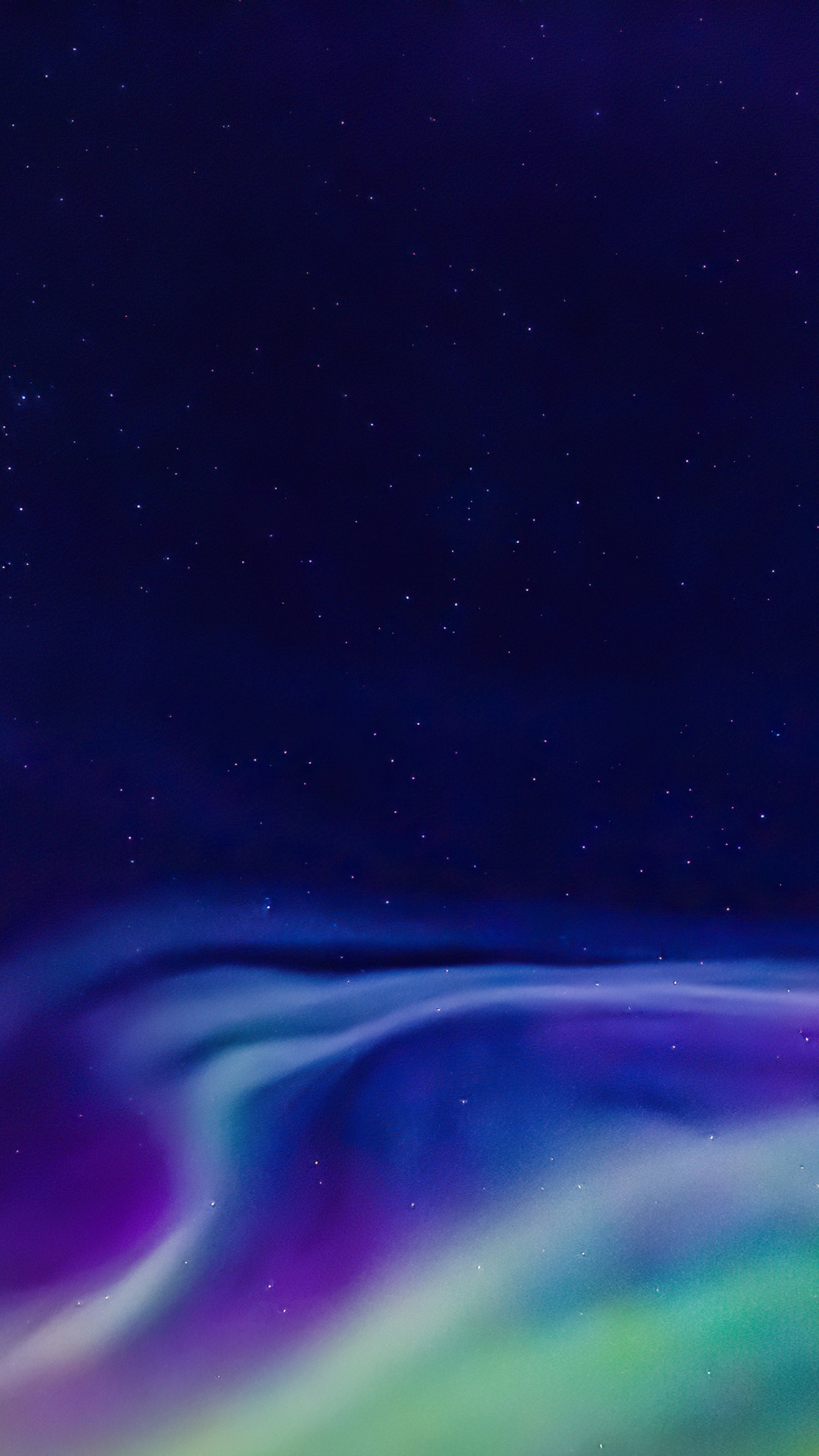 Aurora Borealis in a Starry Night Sky HD Phone Wallpaper