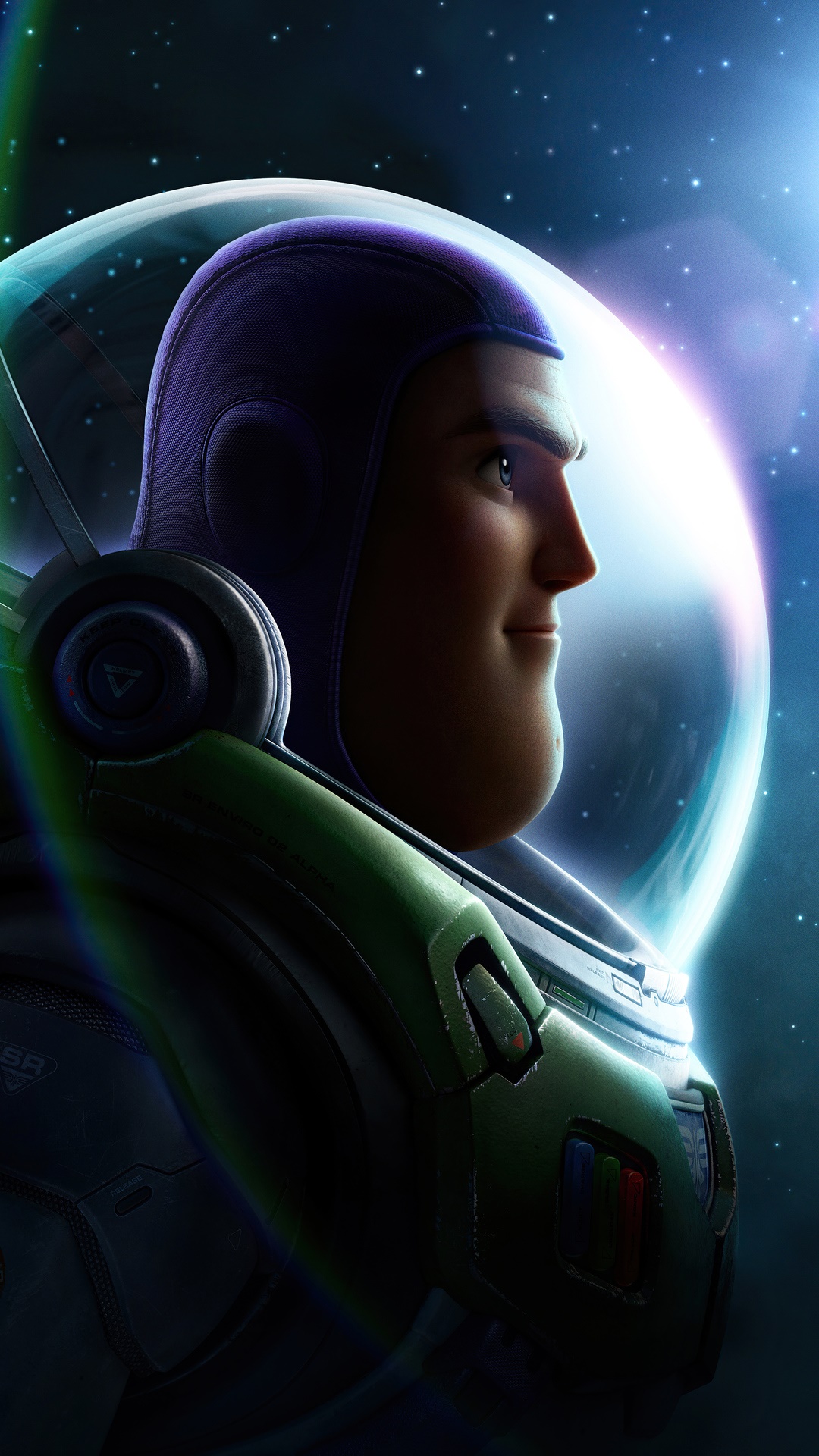 Buzz Lightyear in a space helmet HD Phone Wallpaper