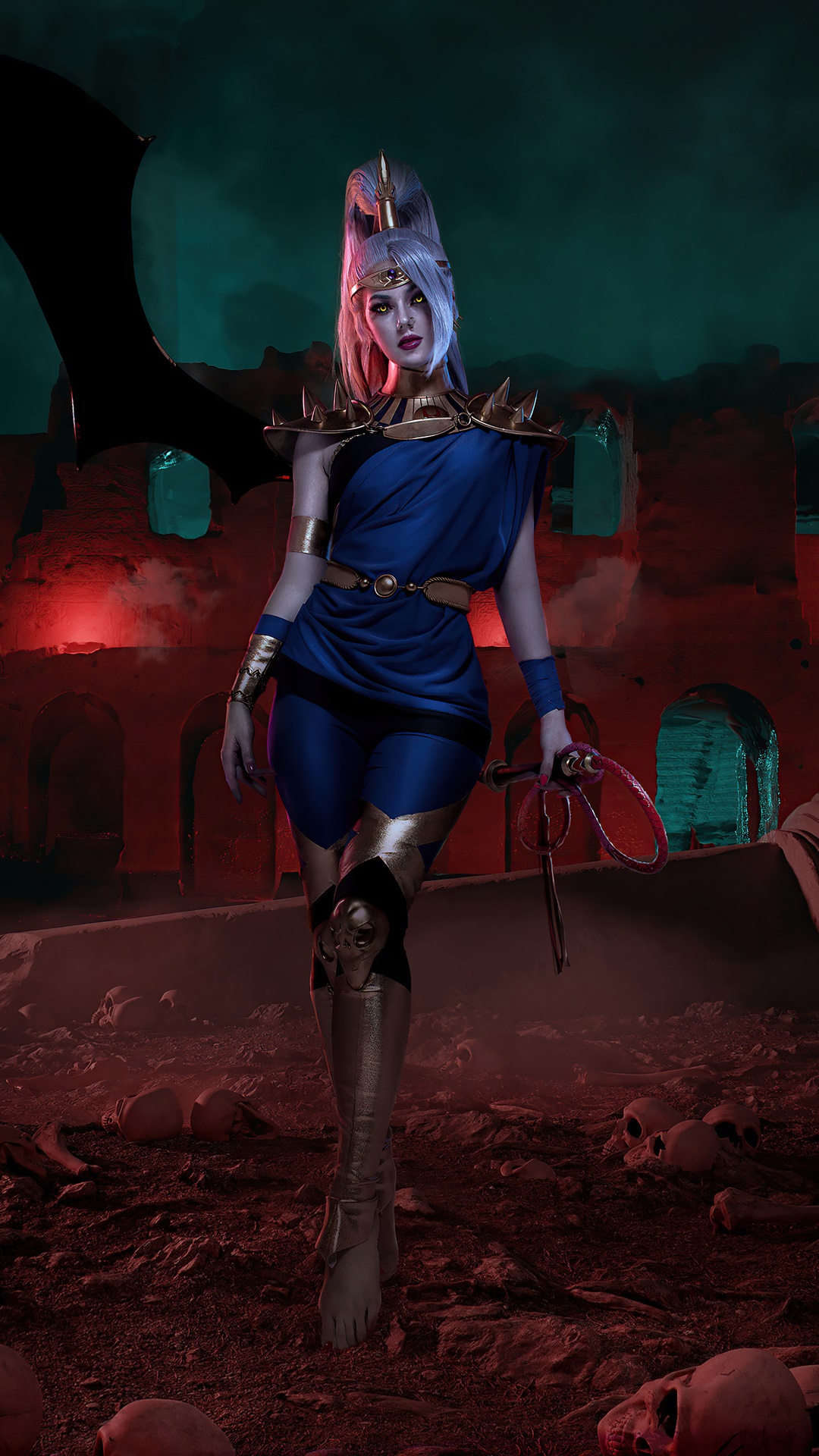 Megaera from Hades cosplay HD Phone Wallpaper