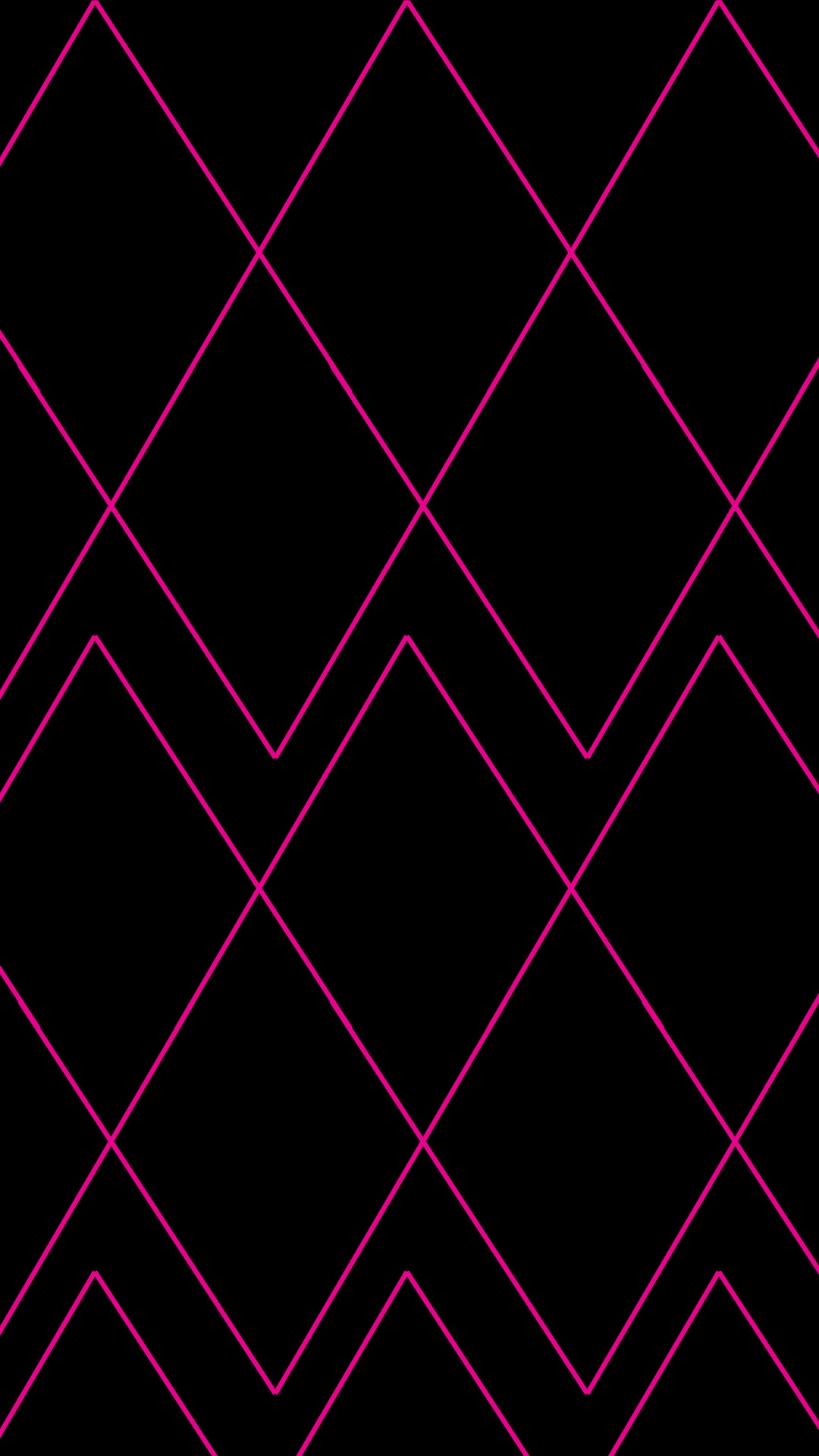 Minimalist abstract geometric pattern with pink lines on black HD Phone Wallpaper