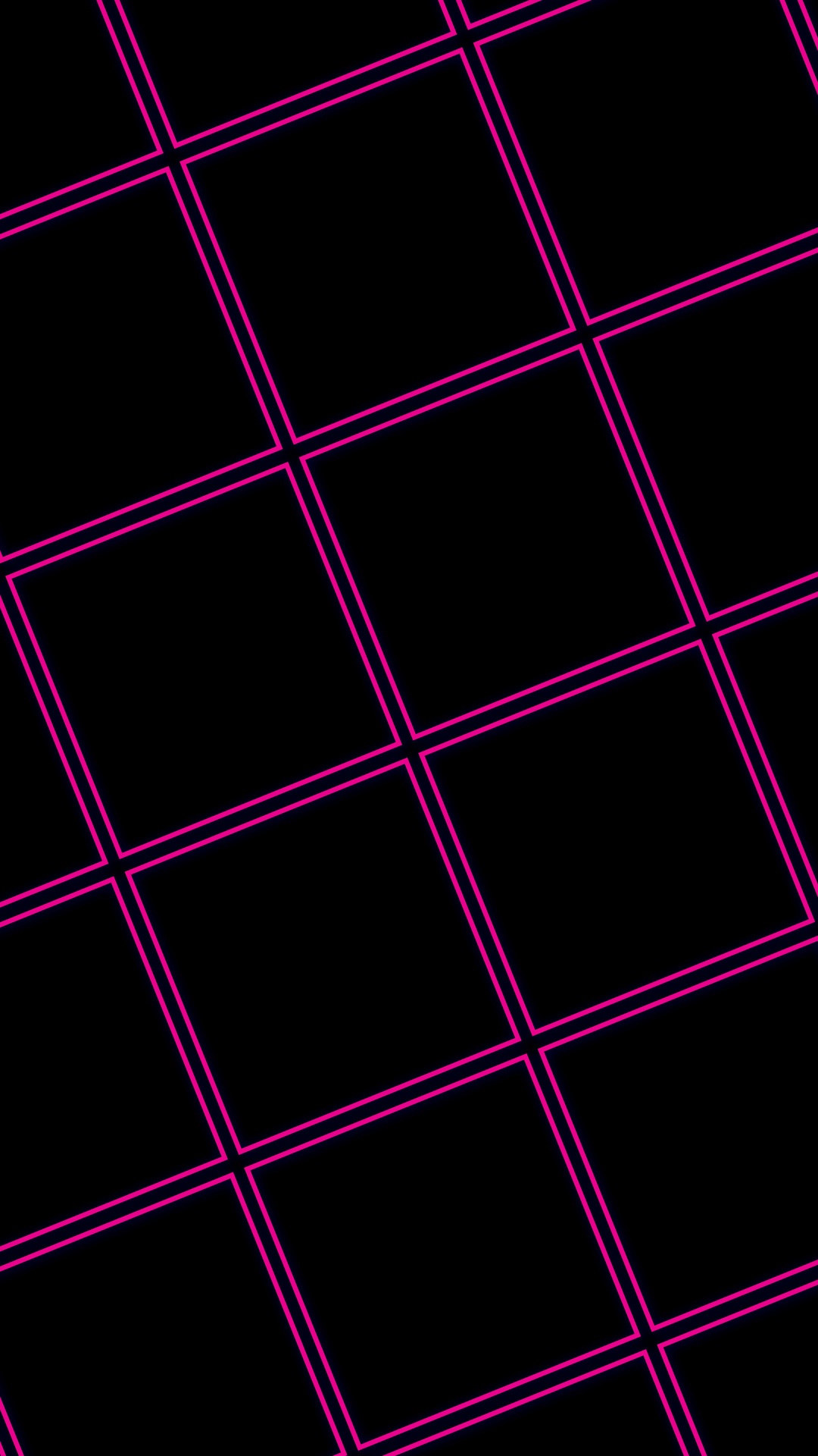 Black background with pink grid pattern HD Phone Wallpaper