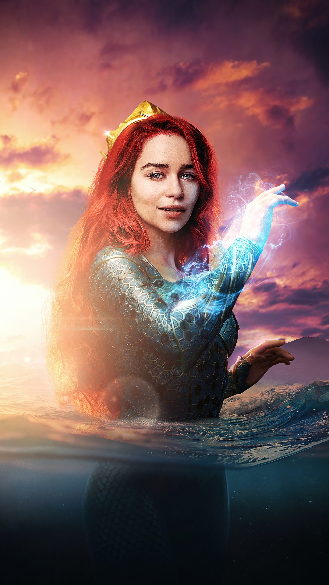 Emilia Clarke as Mera in Aquaman 4K HD Phone Wallpaper