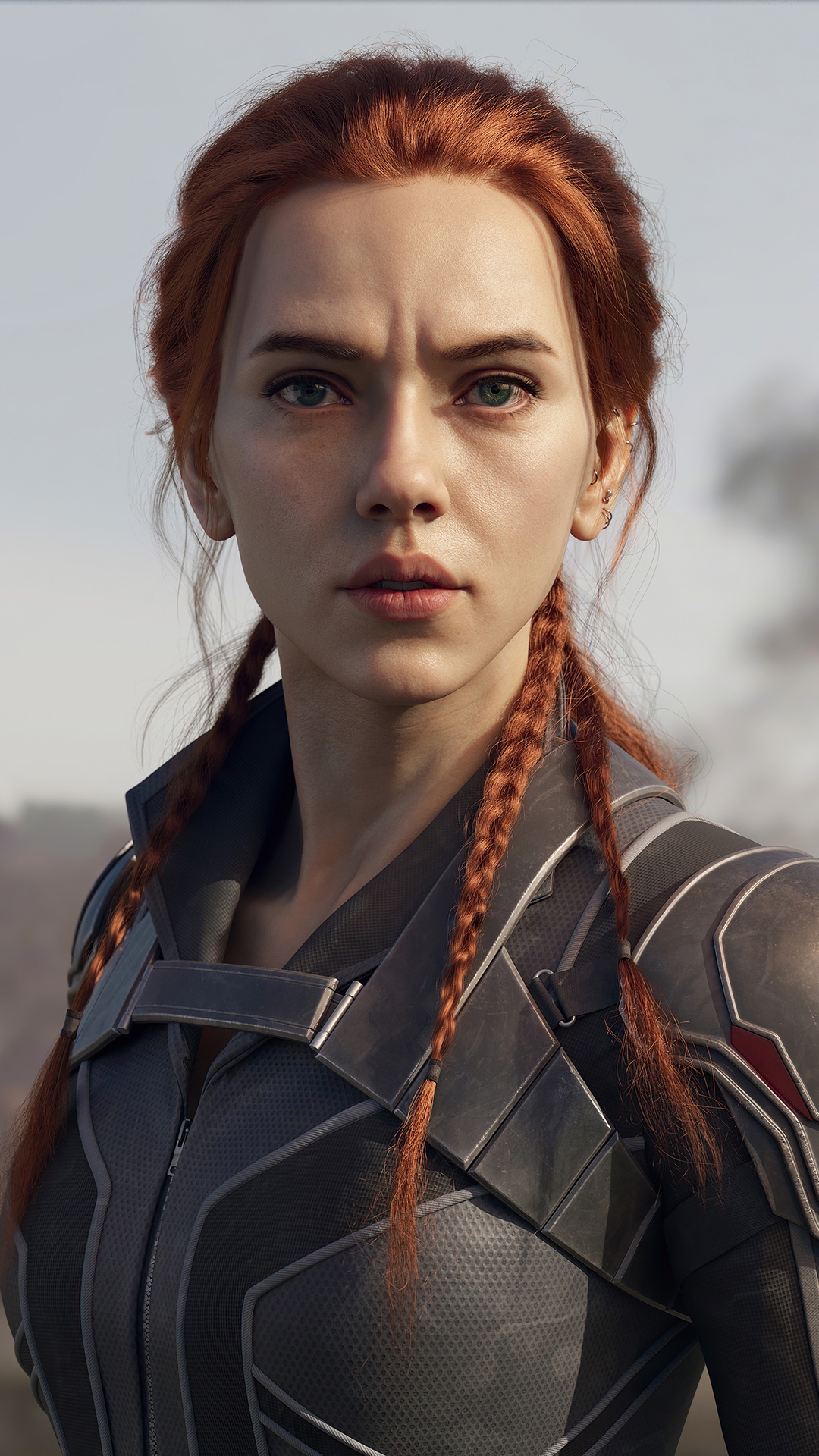Black Widow in 4K HD Phone Wallpaper