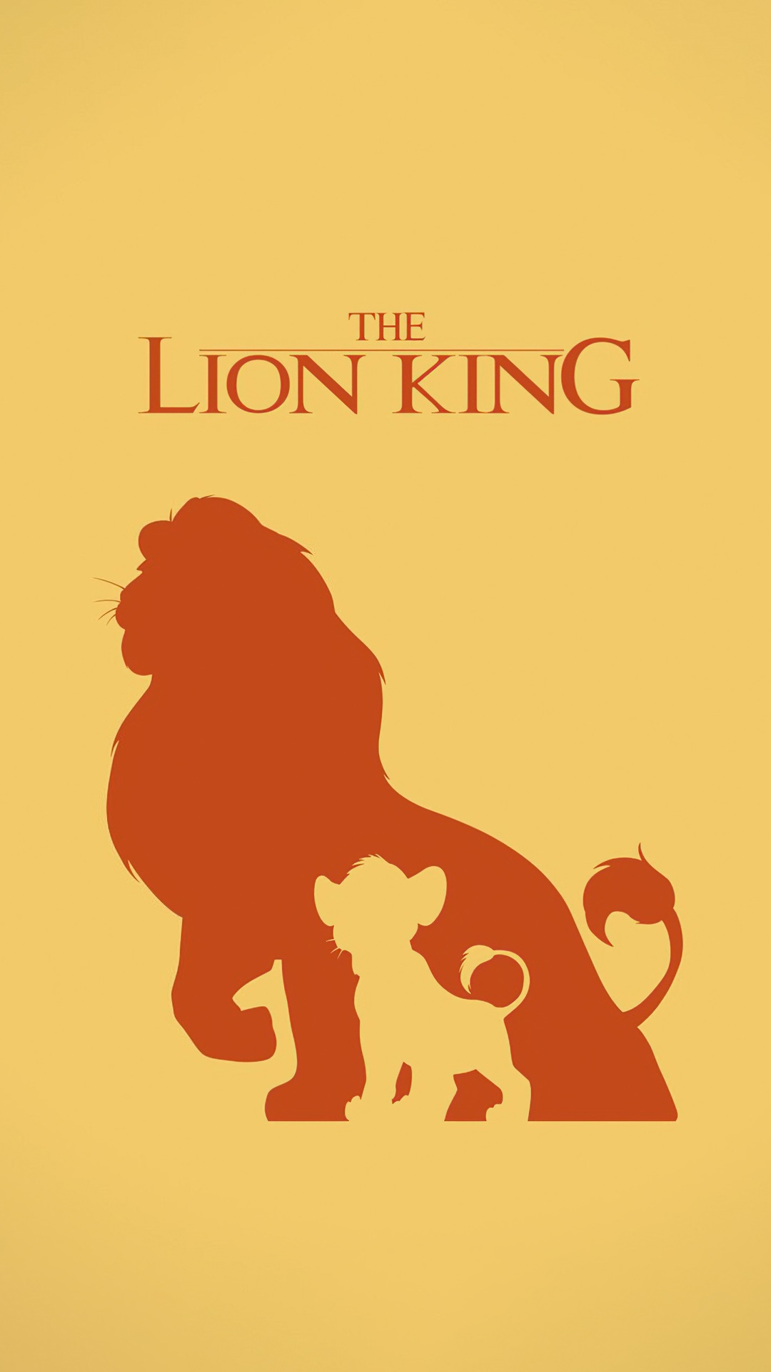 The Lion King 4K Minimalist Poster HD Phone Wallpaper