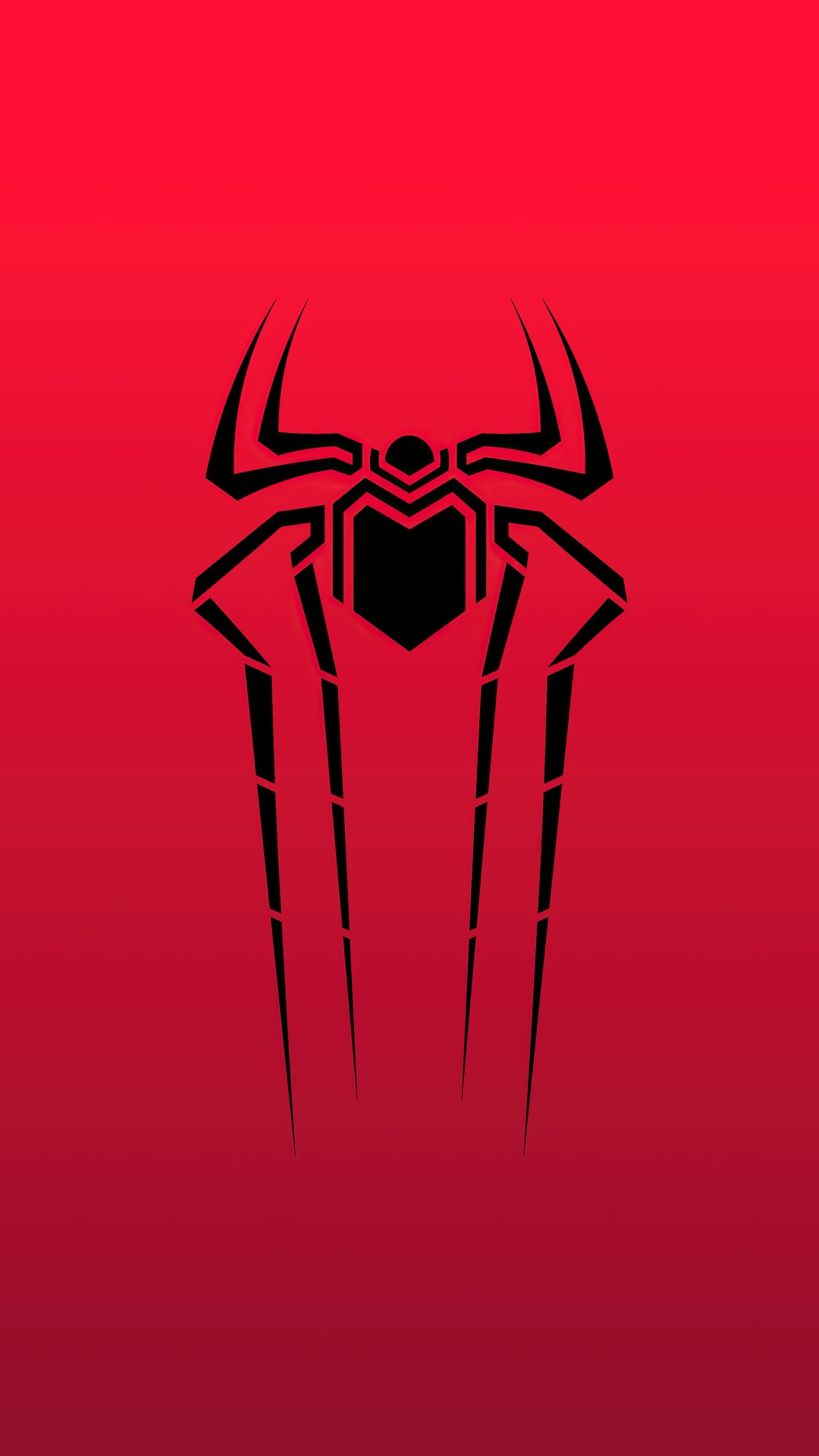Minimalist Spiderman Logo Artwork HD Phone Wallpaper