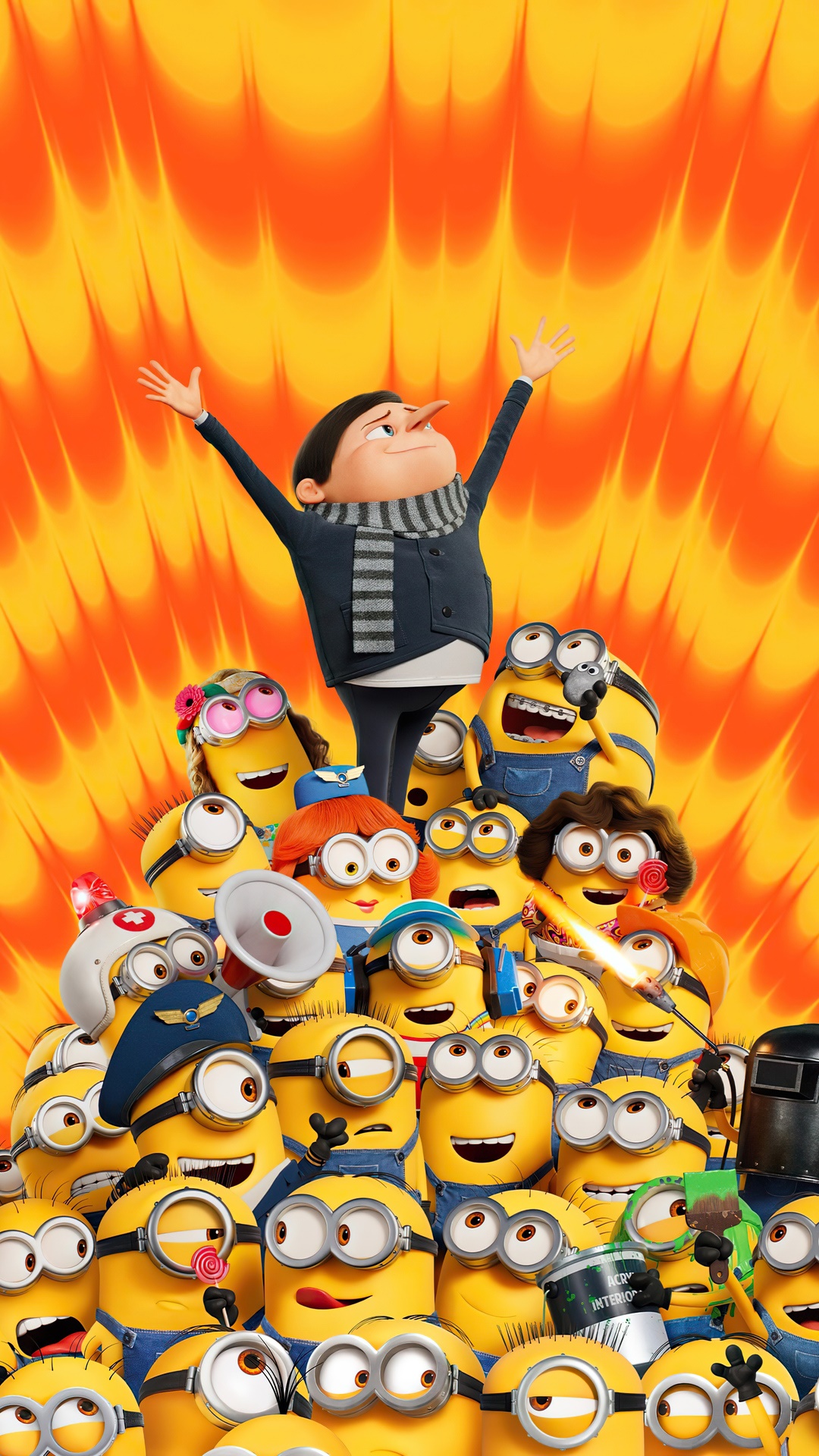Minions and Gru in The Rise of Gru HD Phone Wallpaper