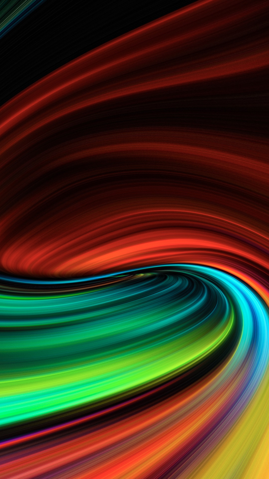 Abstract digital art with swirling colors HD Phone Wallpaper
