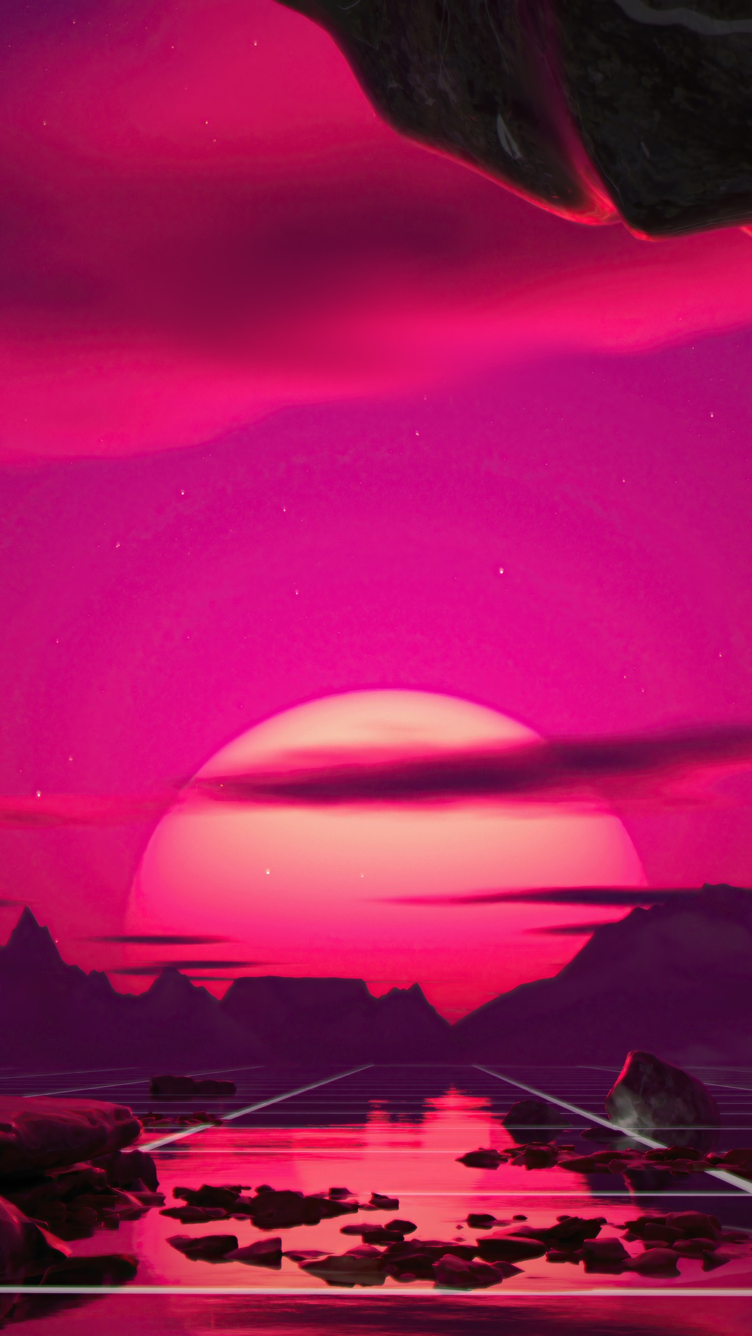 Retrowave Digital Art 4K HD Phone Wallpaper