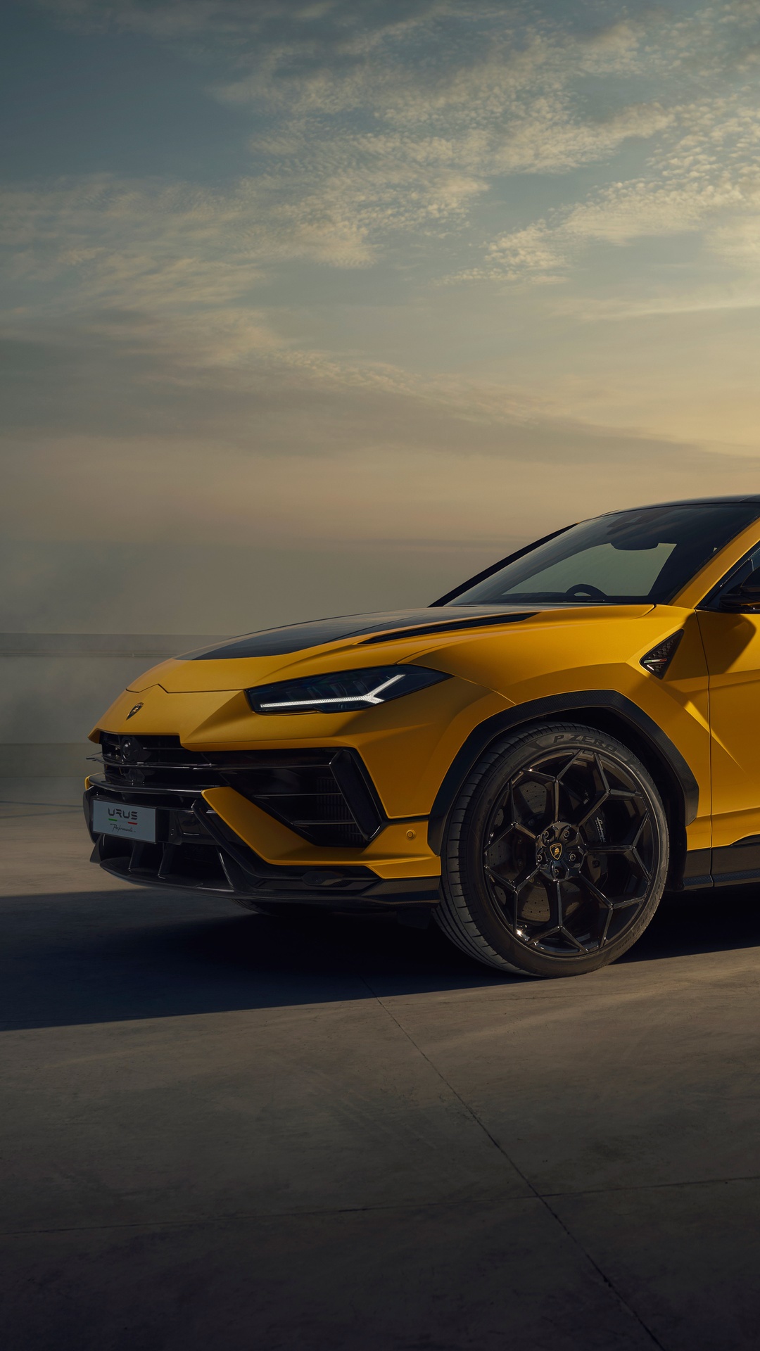 Yellow Lamborghini Urus SUV HD Phone Wallpaper
