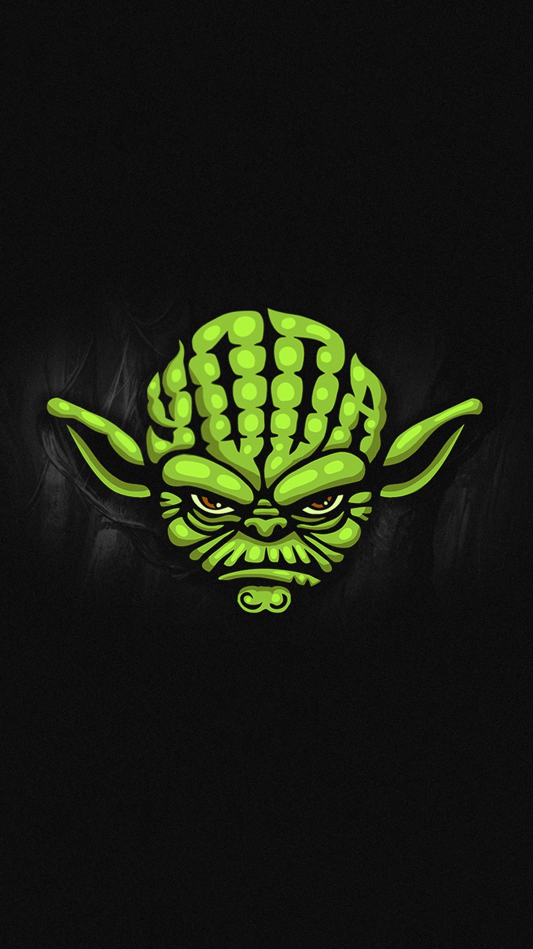 Yoda Face Digital Art 4K HD Phone Wallpaper