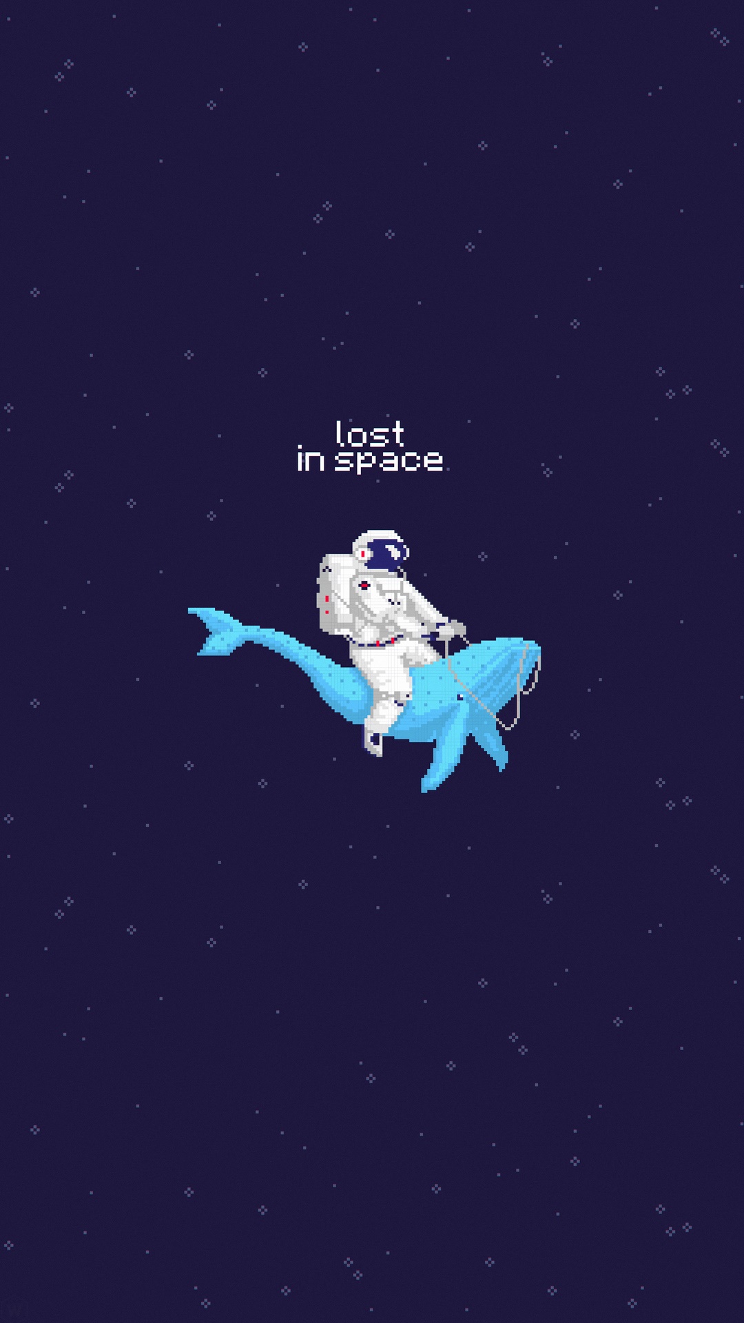 Astronaut riding a blue whale in space HD Phone Wallpaper