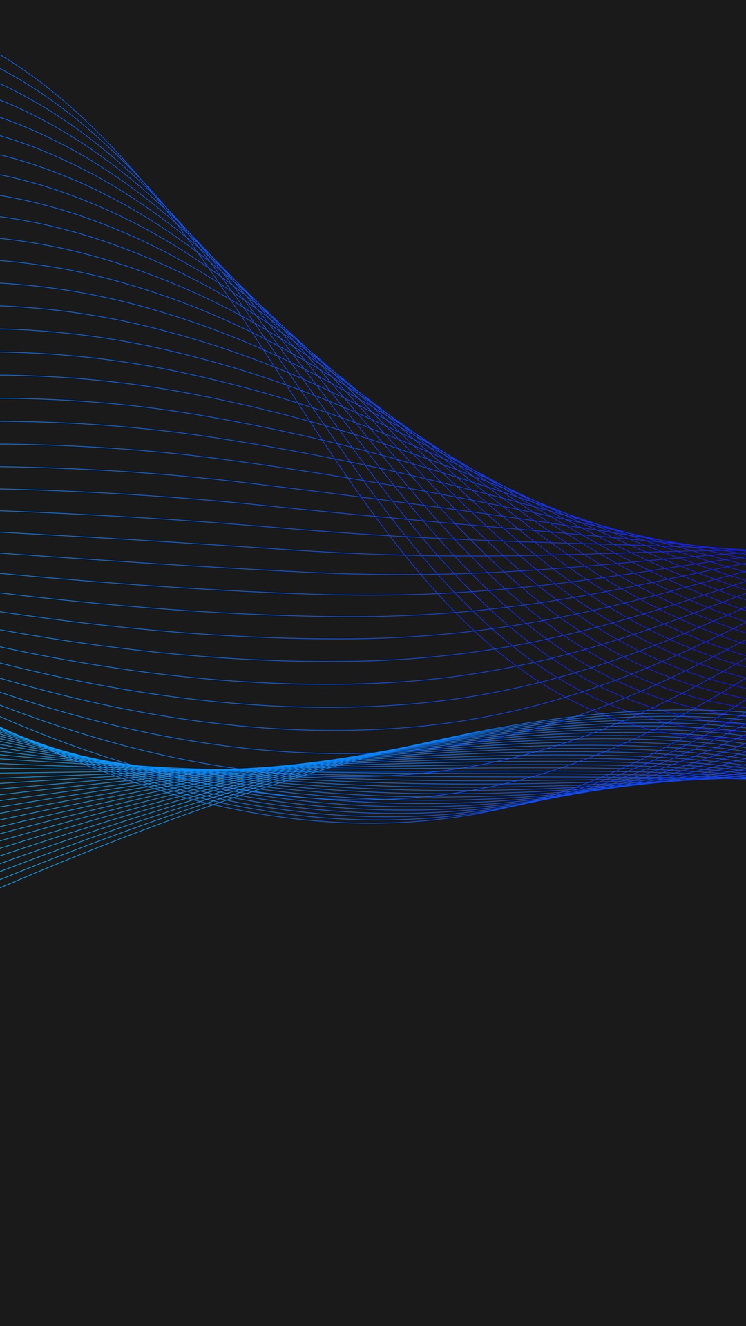 Abstract blue lines on a dark background HD Phone Wallpaper