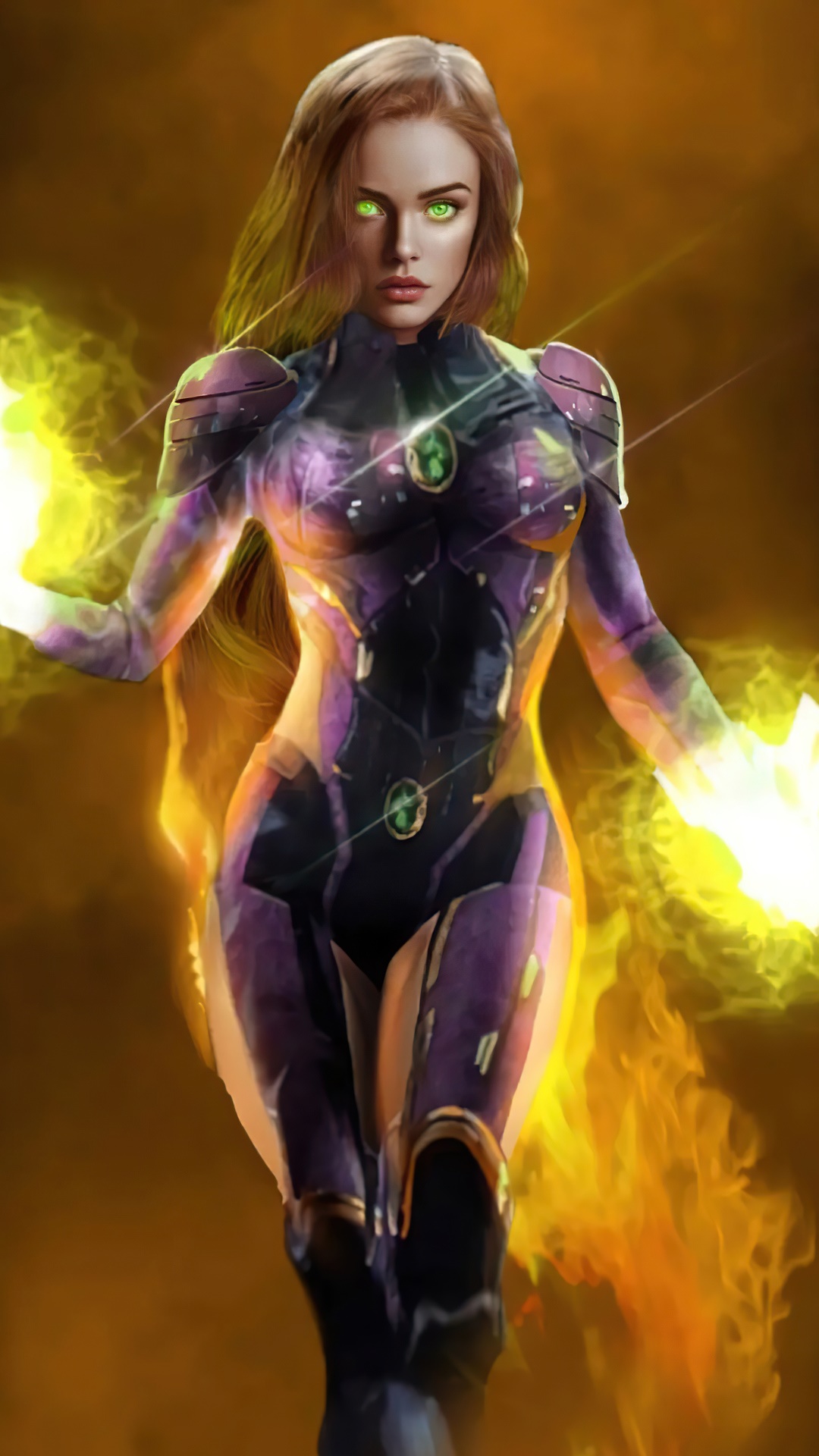 Starfire from Titans in 4K HD Phone Wallpaper