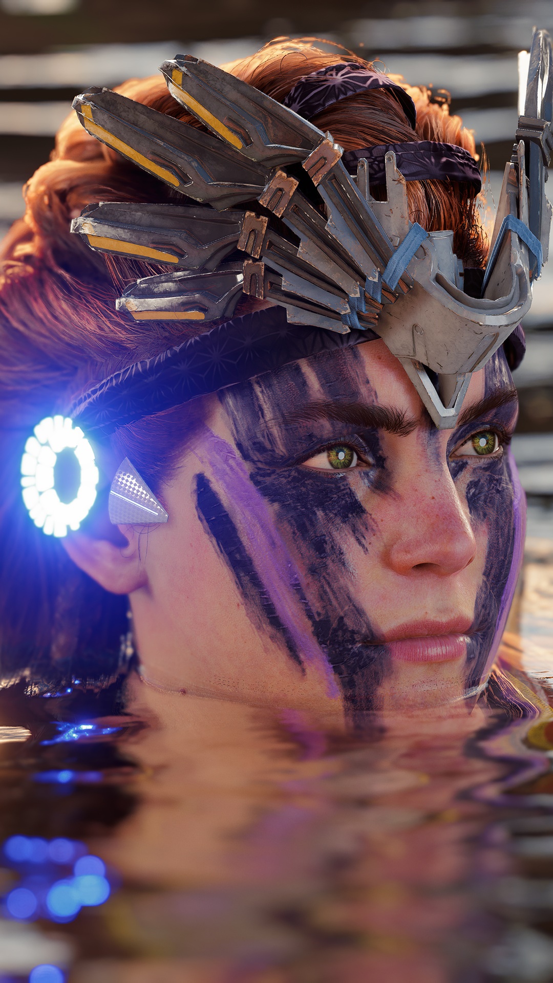 Aloy from Horizon Forbidden West in water HD Phone Wallpaper
