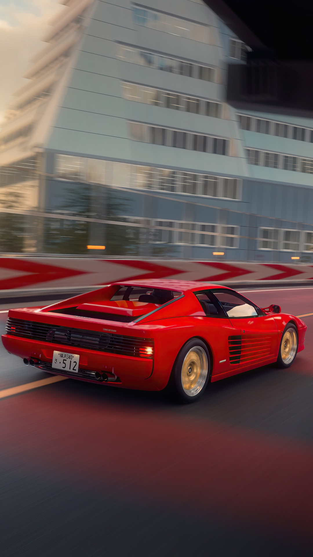 Ferrari Testarossa in Gran Turismo 7 HD Phone Wallpaper
