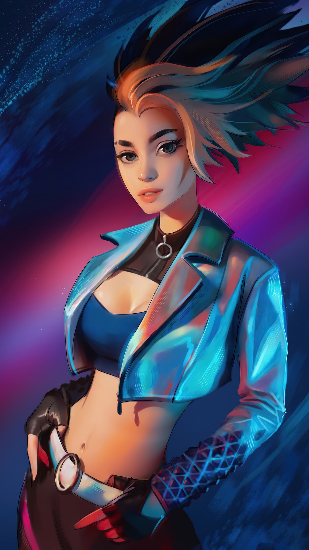 K/DA Akali League of Legends 4K Art HD Phone Wallpaper
