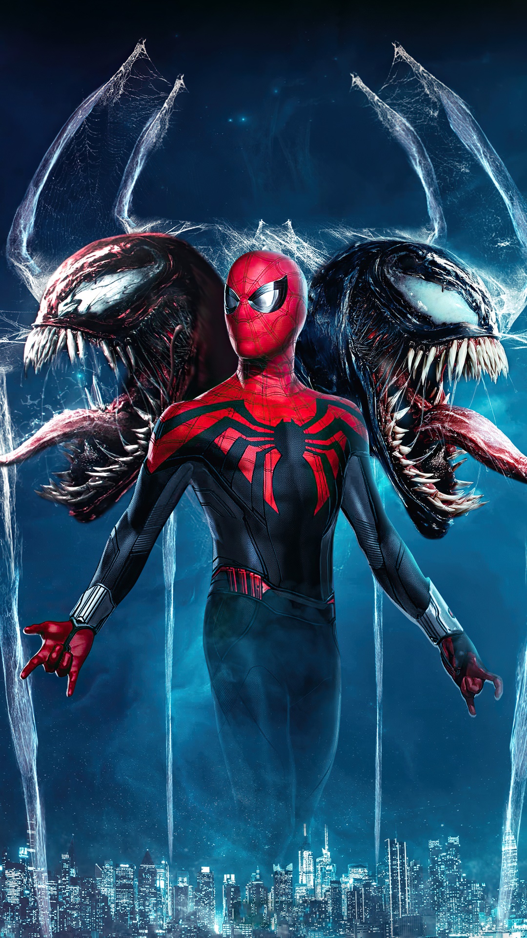 Spider-Man and Venom 4K Artwork HD Phone Wallpaper
