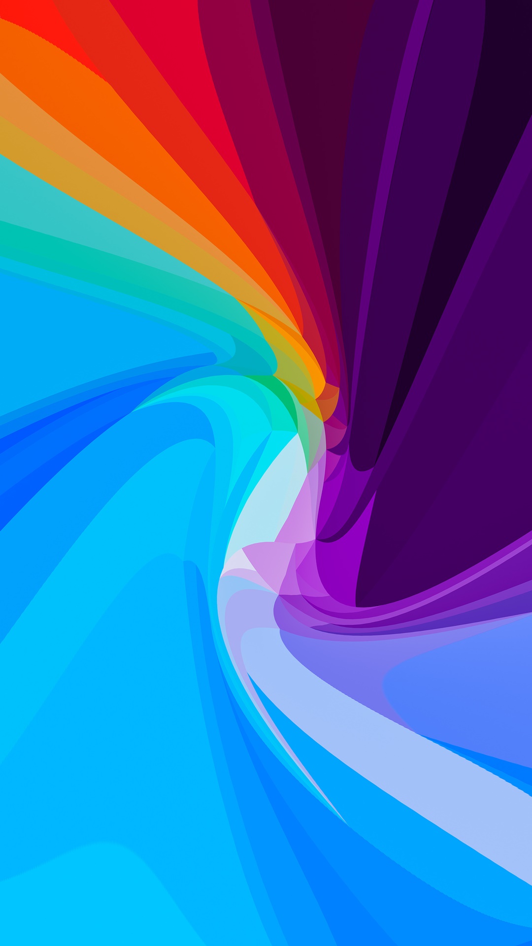 Abstract digital art with swirling colors HD Phone Wallpaper