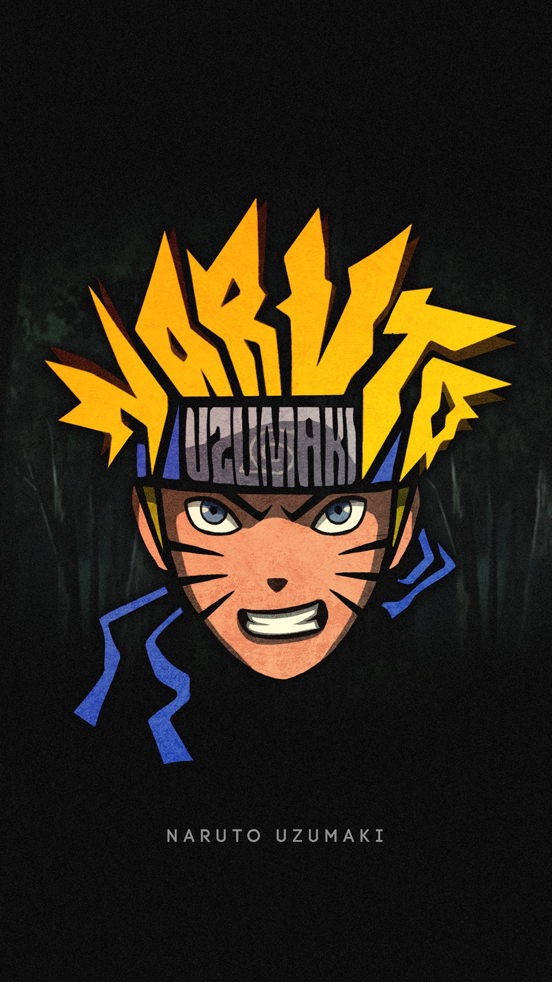 Naruto Uzumaki Minimalist Artwork HD Phone Wallpaper