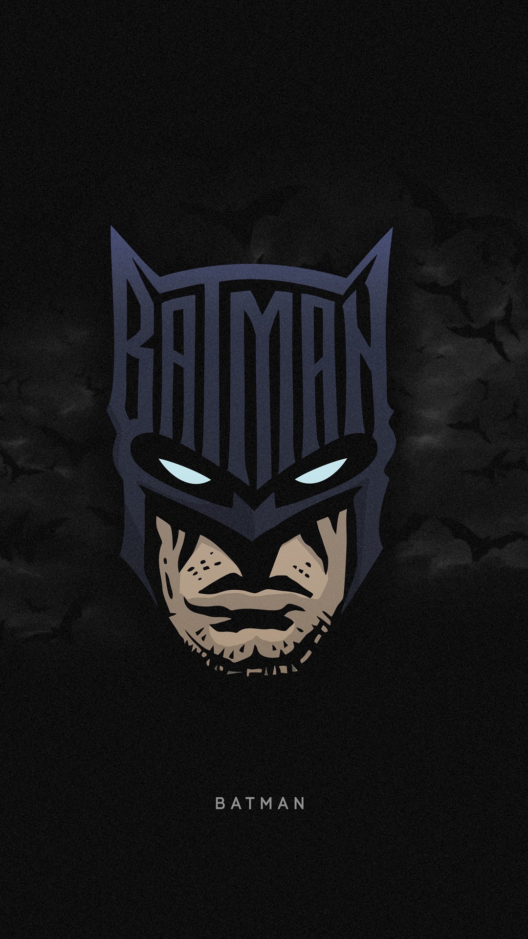 Minimalist Batman Artwork 4K HD Phone Wallpaper