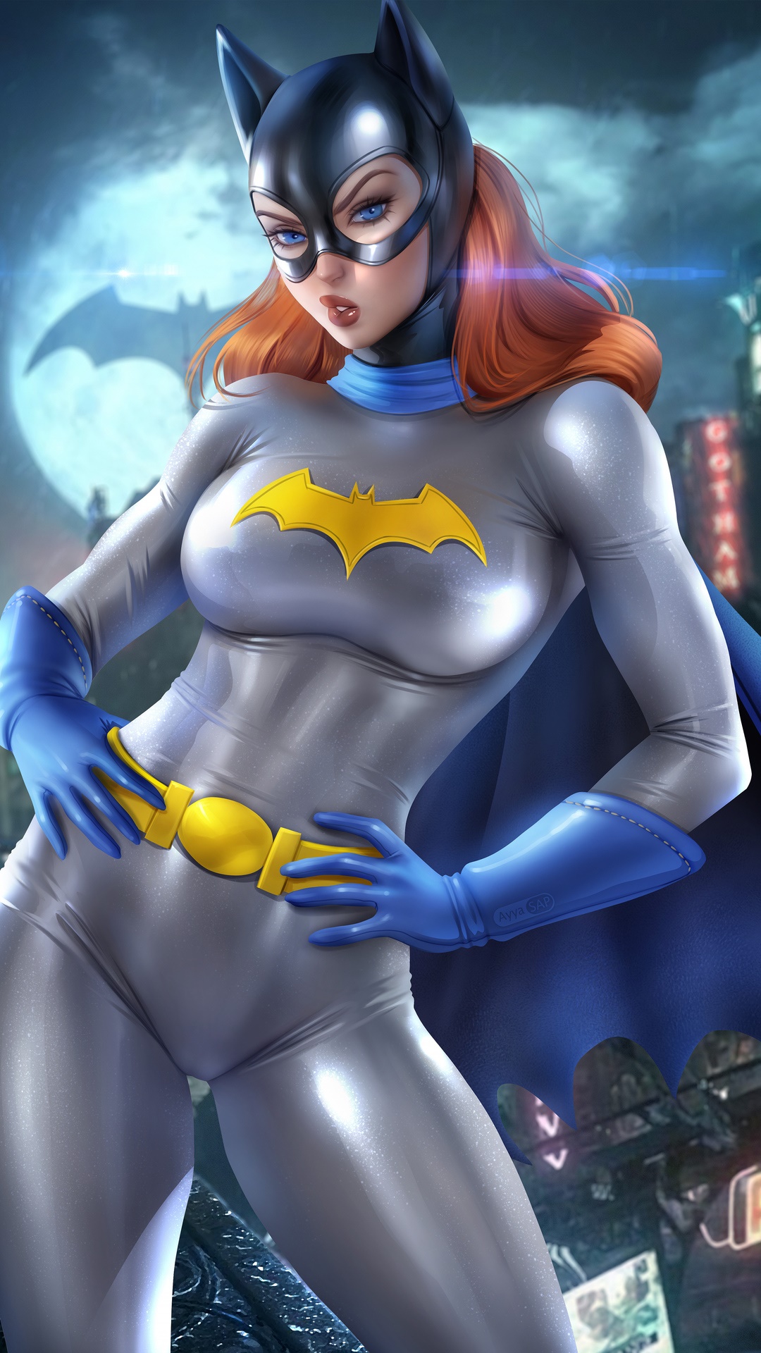 Batgirl Artwork by Artist HD Phone Wallpaper
