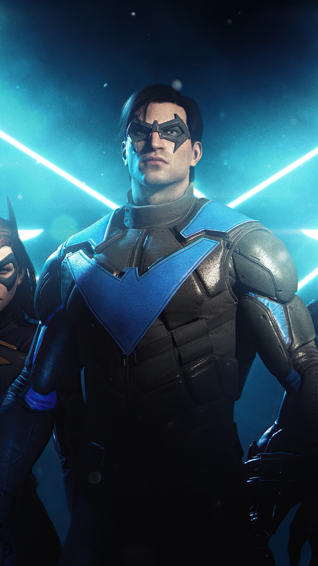 Nightwing and Batgirl in Gotham Knights 4K HD Phone Wallpaper