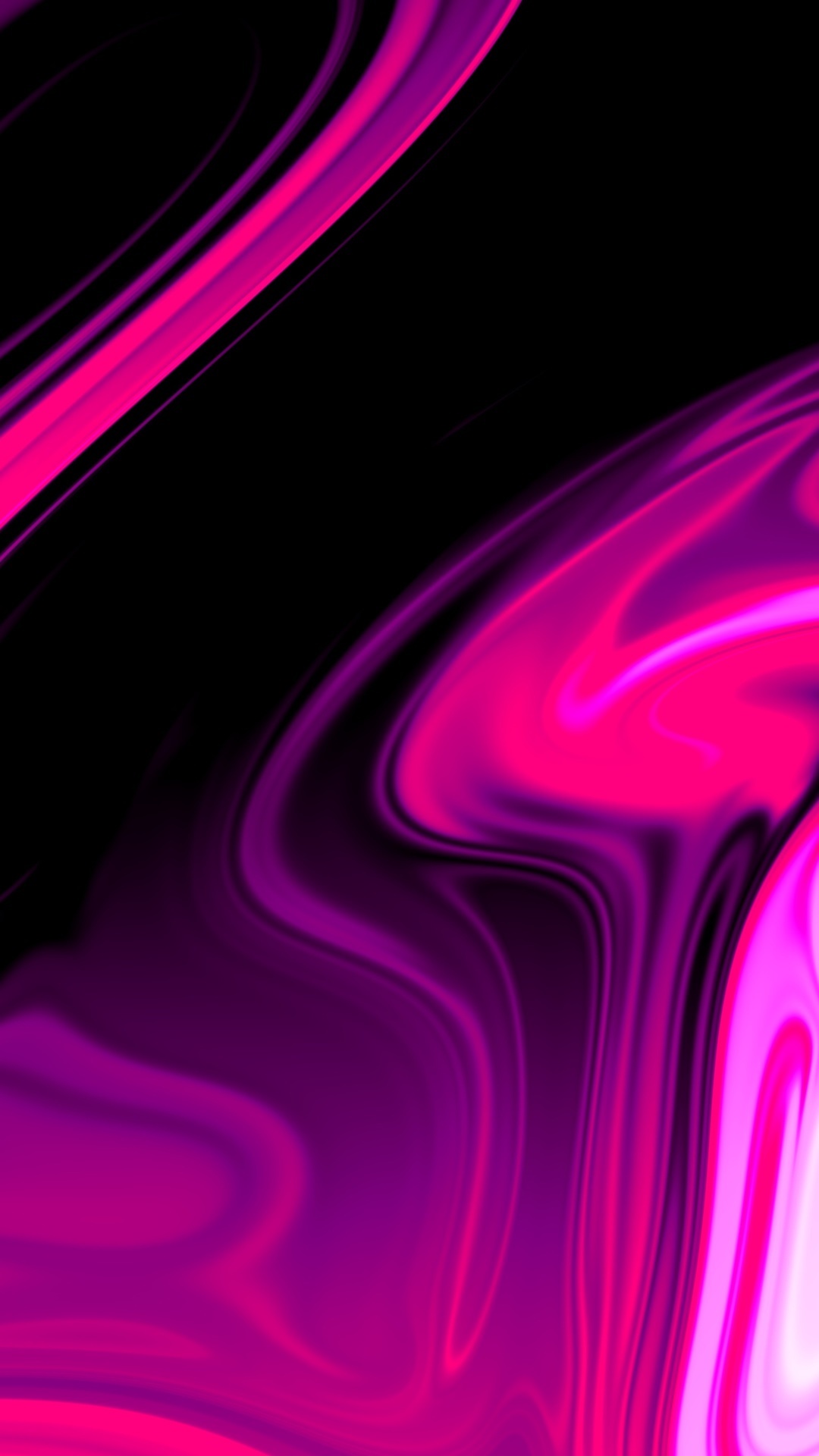 Abstract digital art with pink and purple swirls HD Phone Wallpaper