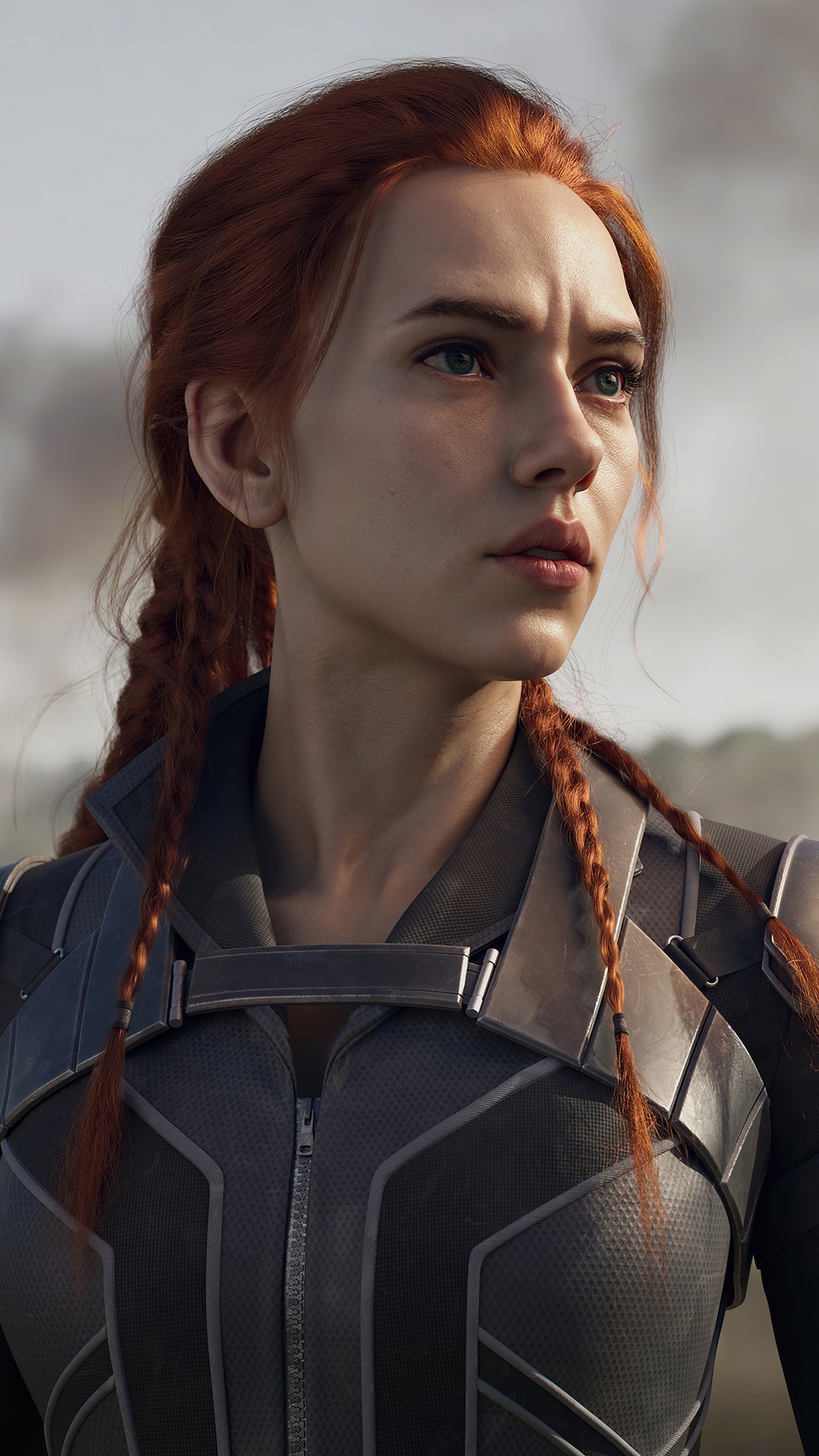 Black Widow in 4K HD Phone Wallpaper