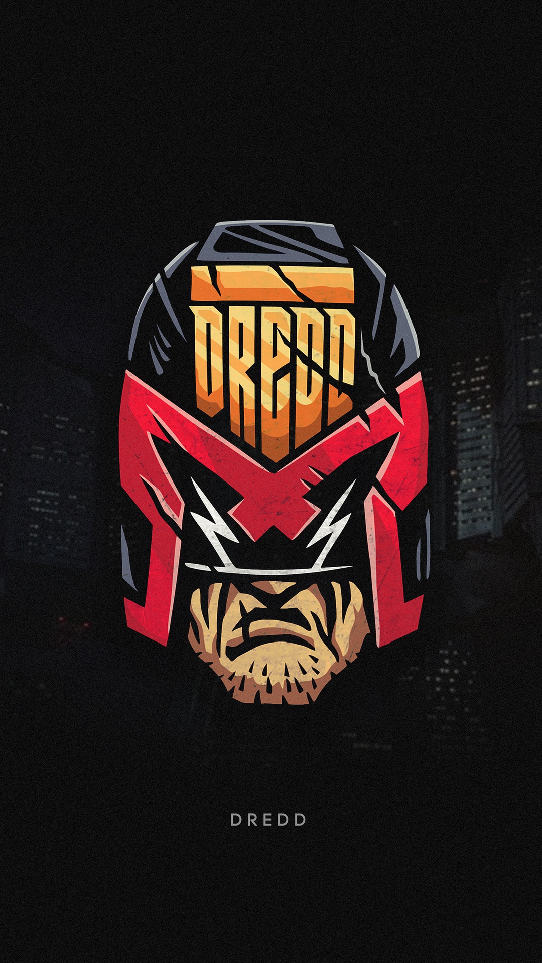 Judge Dredd minimalist artwork HD Phone Wallpaper