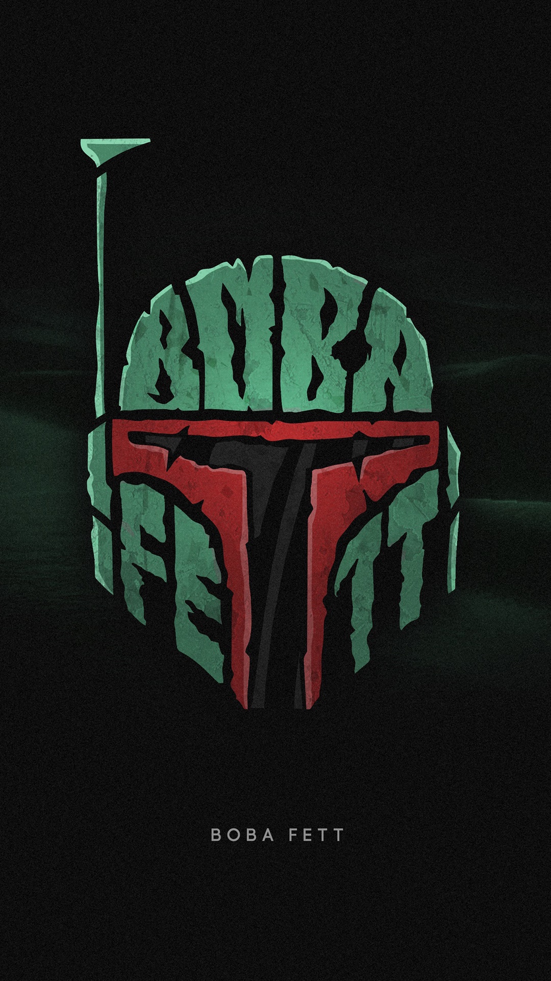 Boba Fett Helmet Minimalist Artwork 4K HD Phone Wallpaper