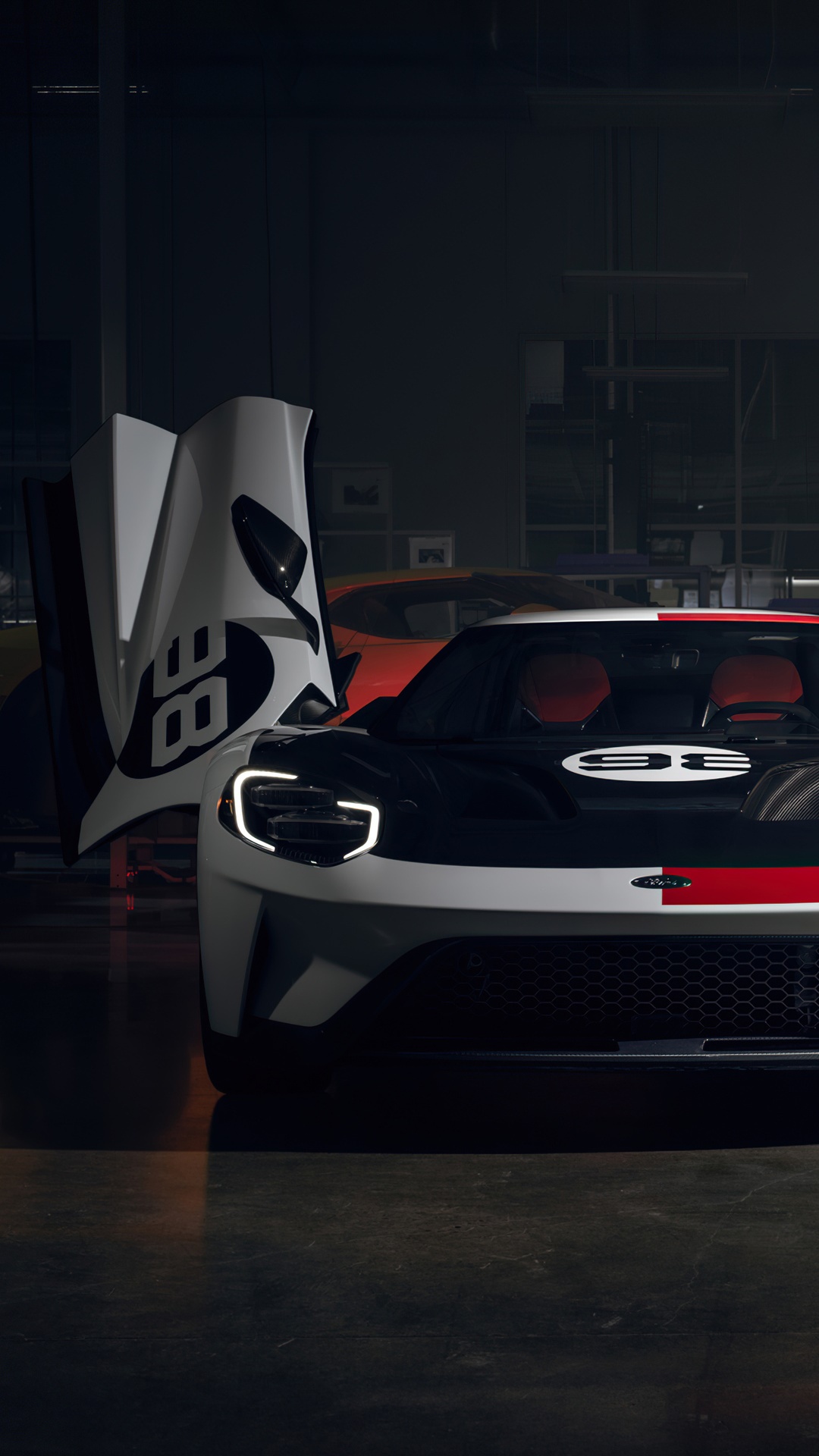 Ford GT 4K with open door HD Phone Wallpaper