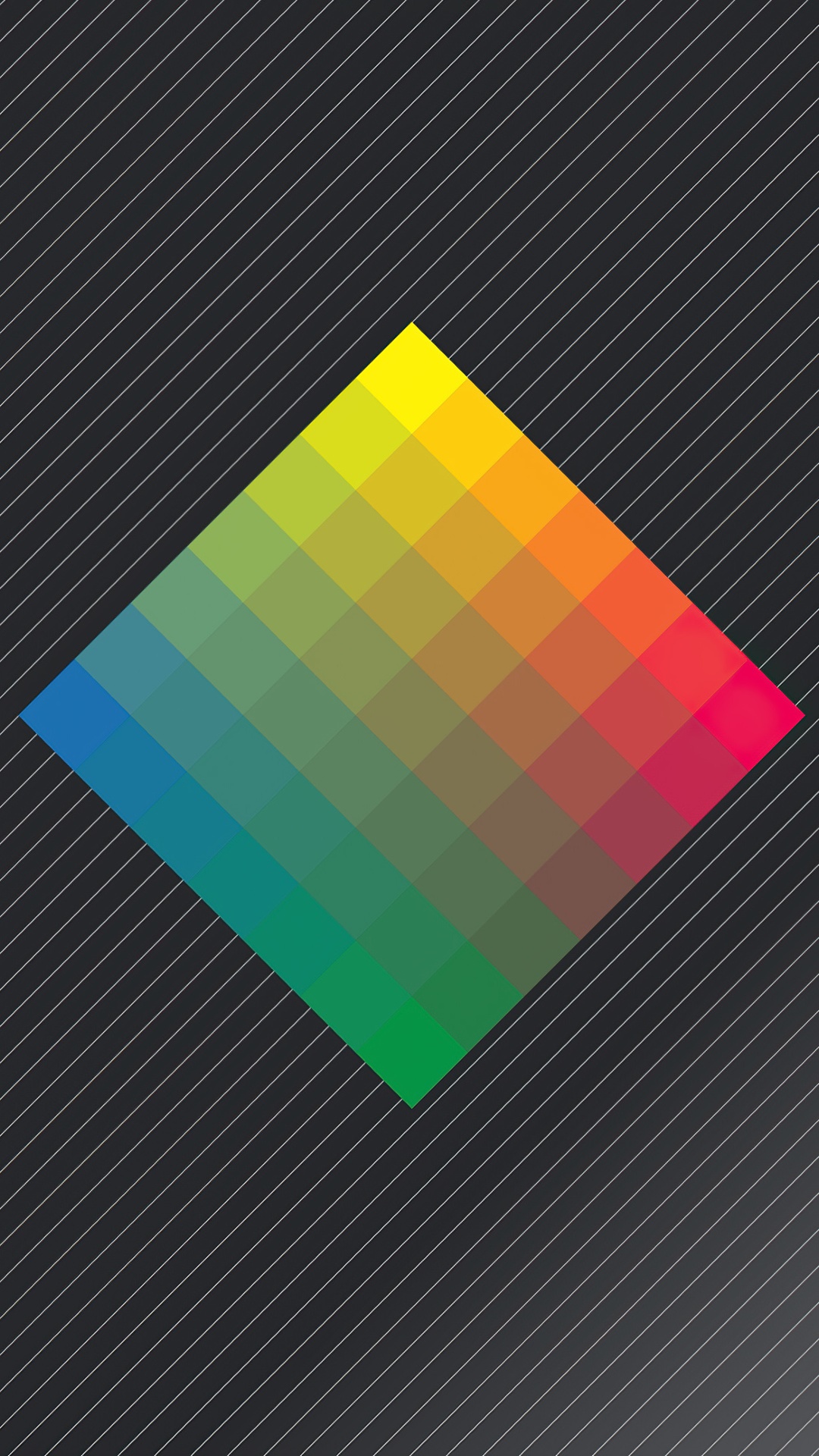 Abstract geometric color gradient on a dark background HD Phone Wallpaper