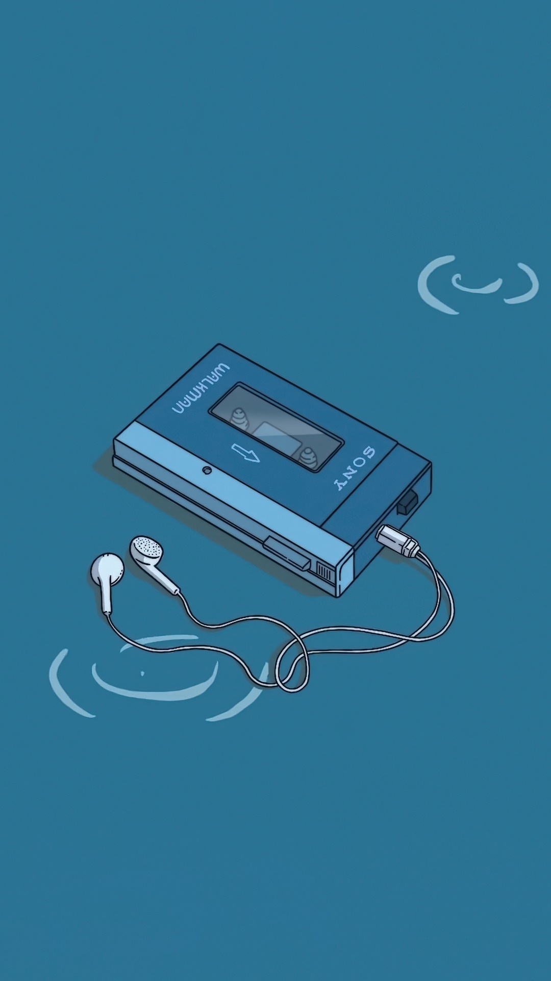 Sony Walkman with Earphones HD Phone Wallpaper