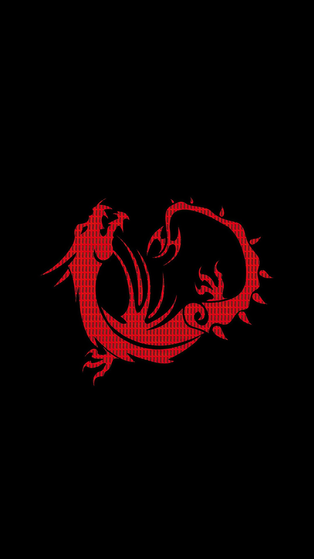 MSI Gaming Red Dragon Logo HD Phone Wallpaper