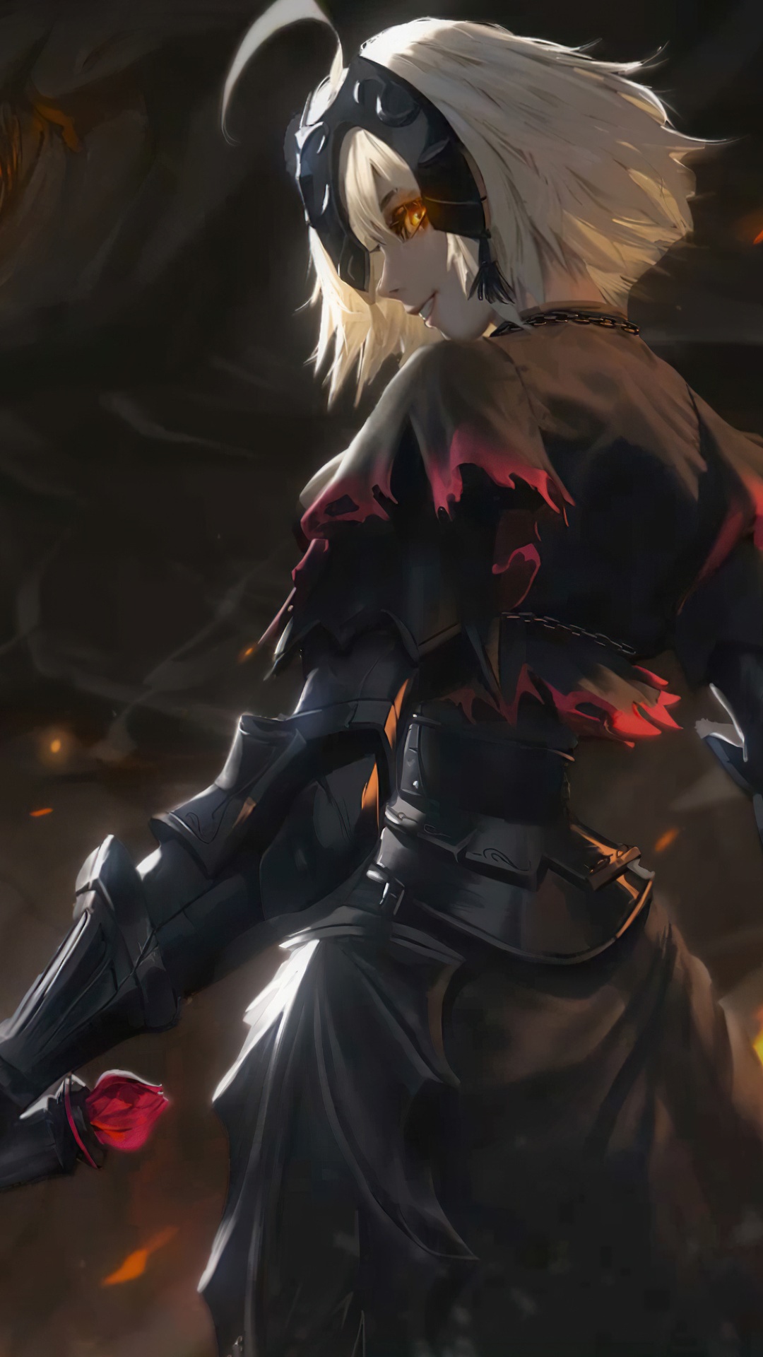 Jeanne d'Arc Alter from Fate/Grand Order HD Phone Wallpaper