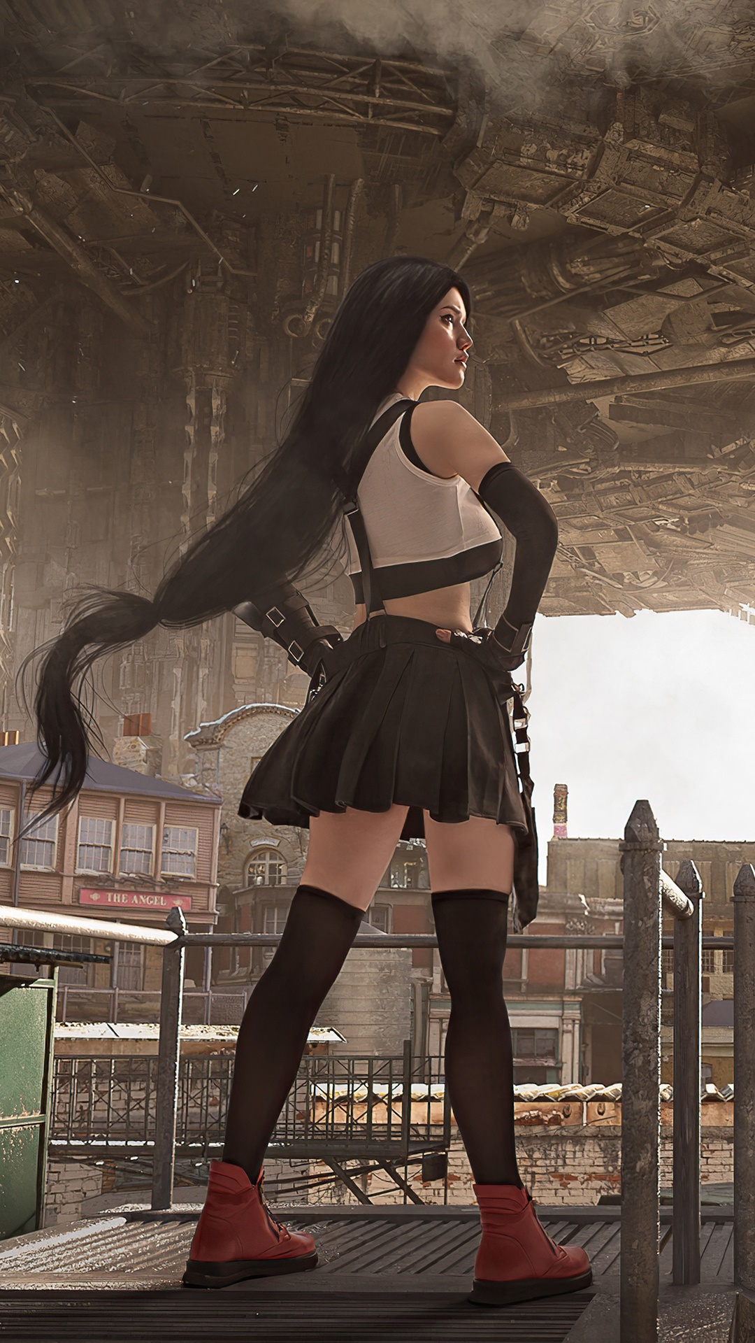 Tifa Lockhart from Final Fantasy cosplay in 4K HD Phone Wallpaper