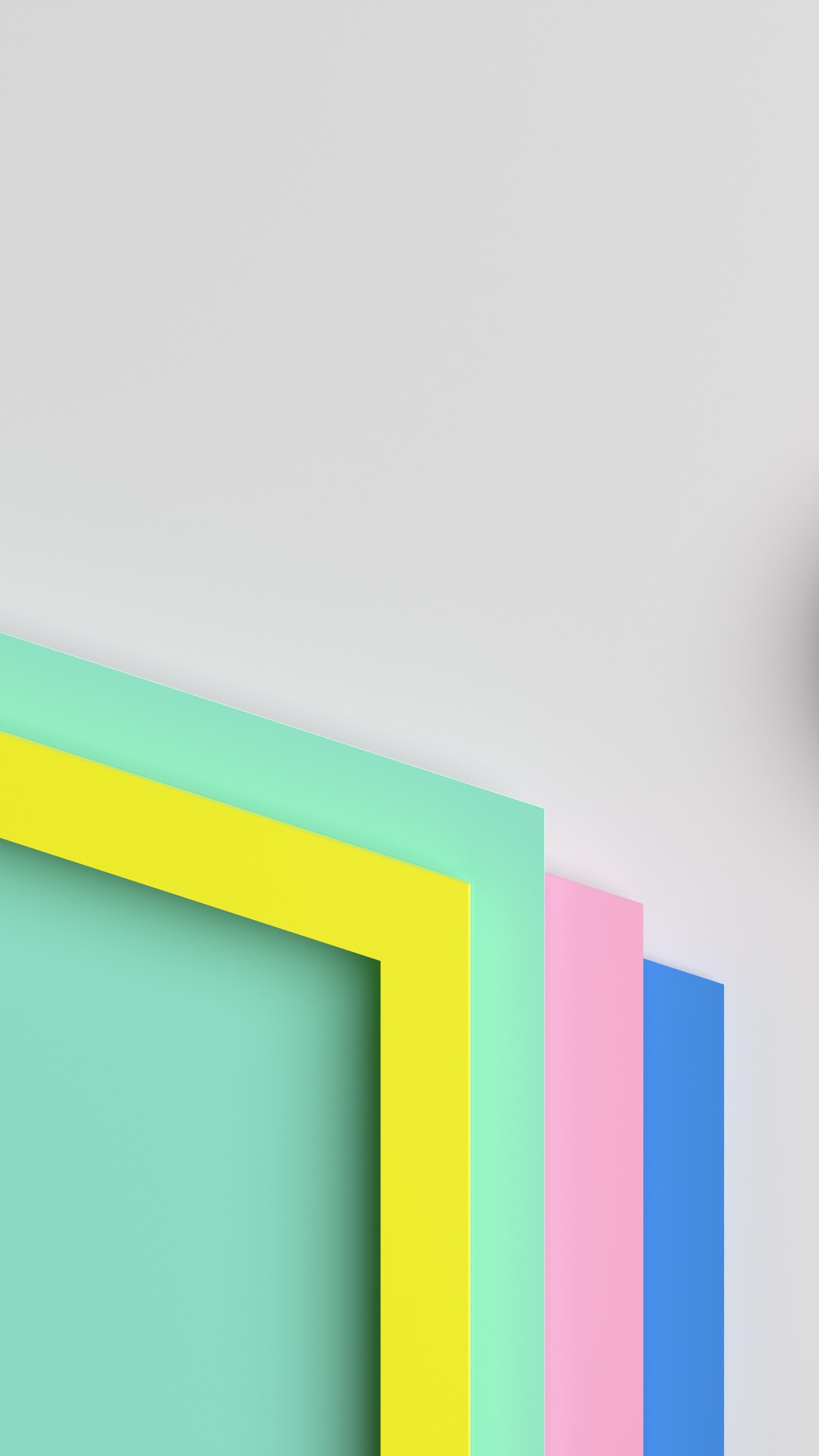 Abstract geometric shapes in pastel colors HD Phone Wallpaper