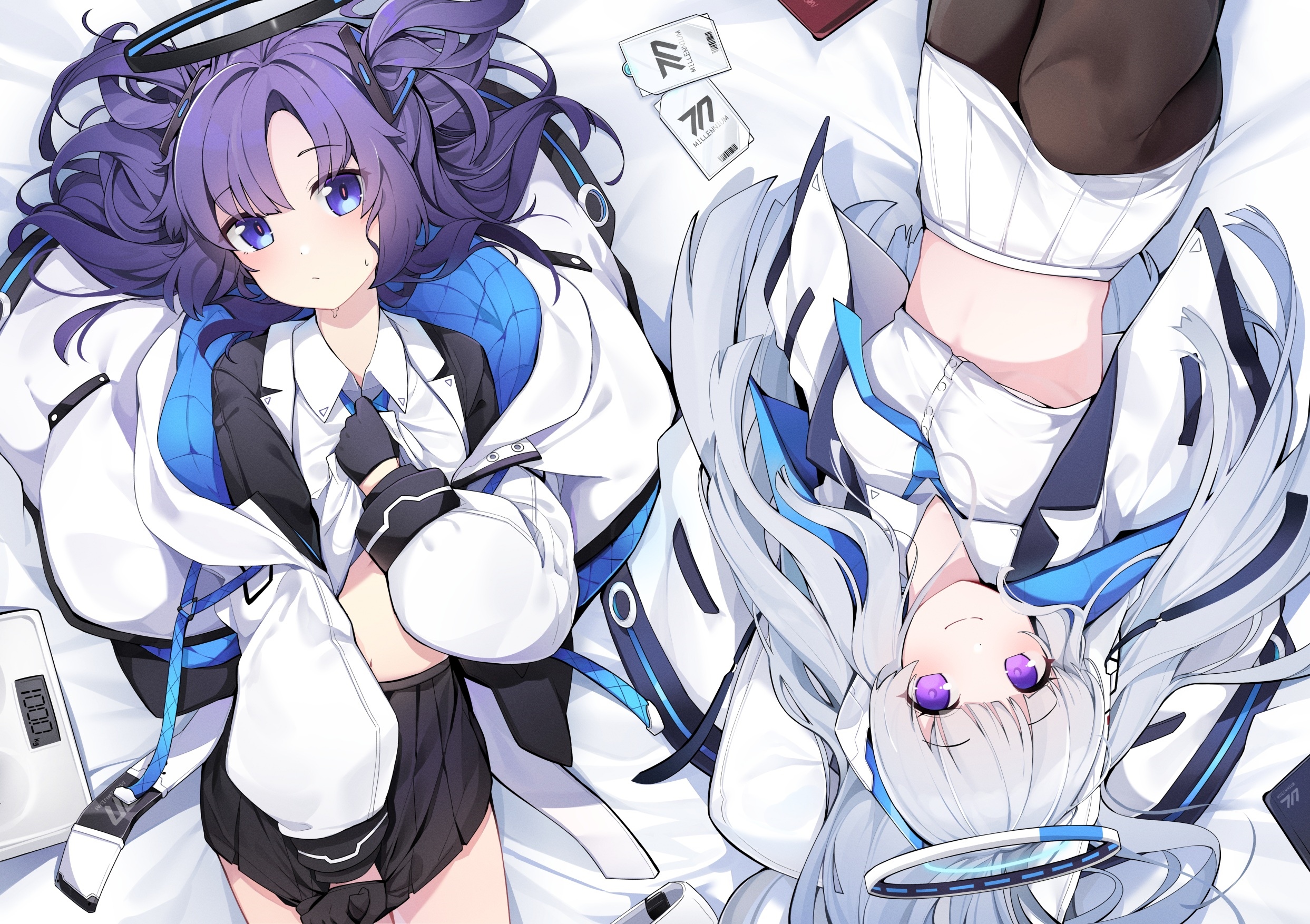 Ushio Noa and Hayase Yuuka from Blue Archive HD Wallpaper