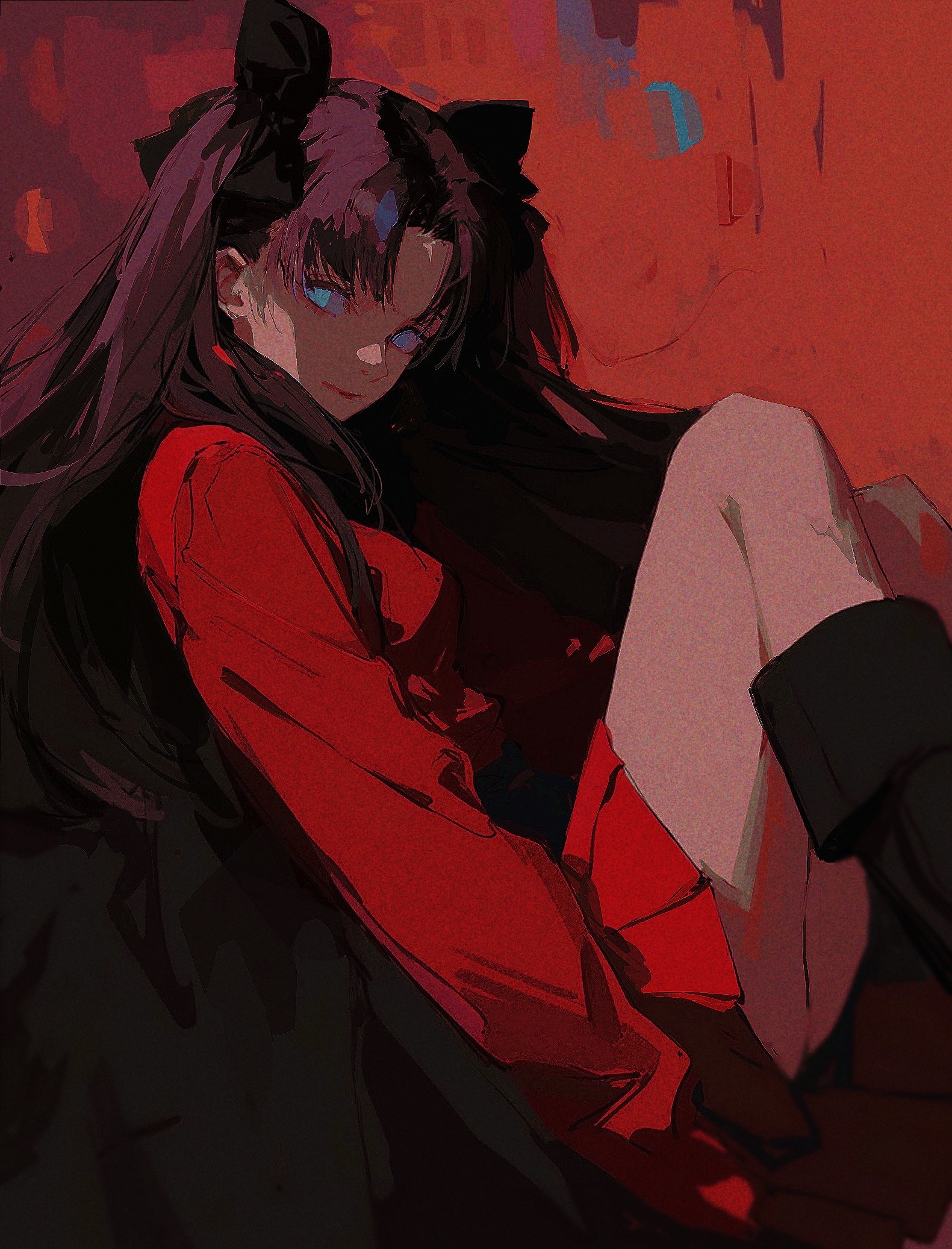 Tohsaka Rin from Fate/Stay Night HD Phone Wallpaper