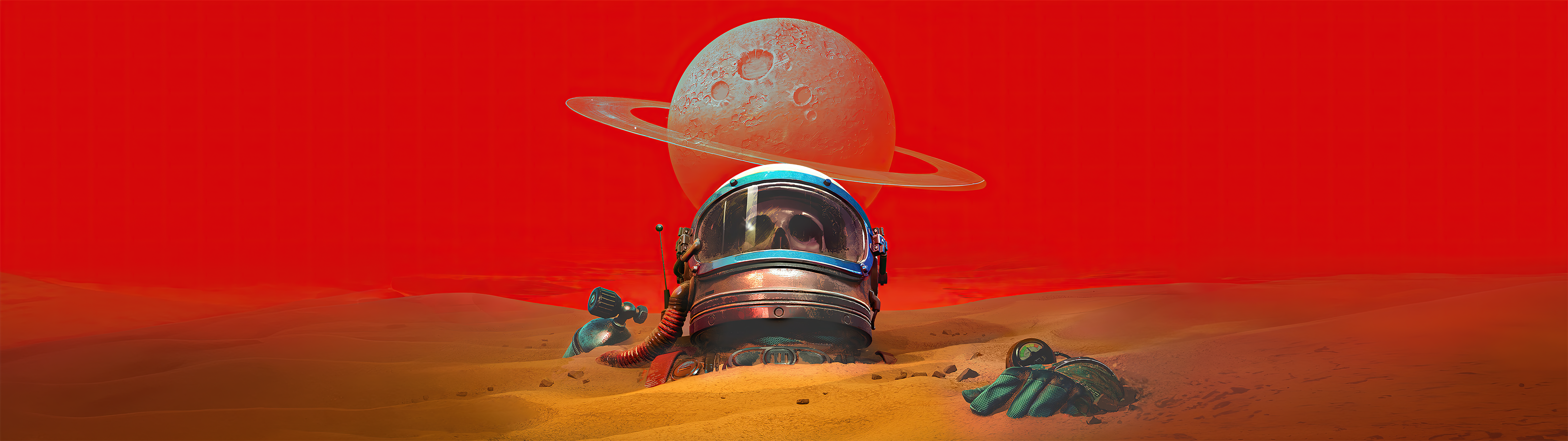 The Invincible astronaut helmet on a desert planet HD Wallpaper