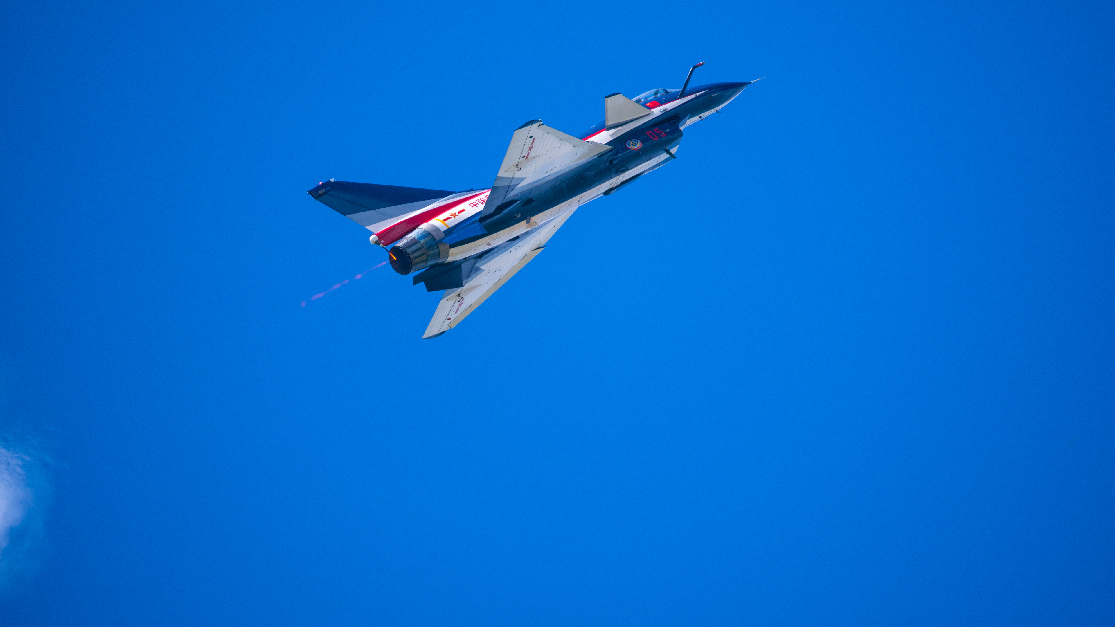 PLAAF military aircraft flying in the sky HD Wallpaper