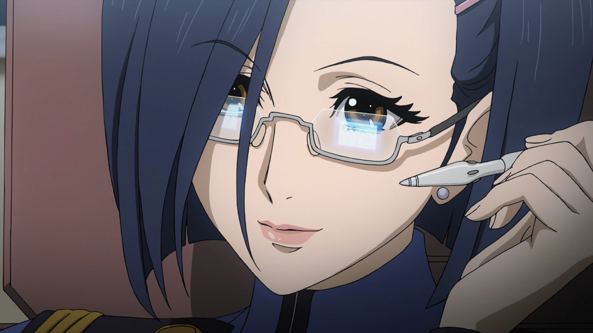 Kaoru Niimi from Space Battleship Yamato 2199 with glasses HD Wallpaper