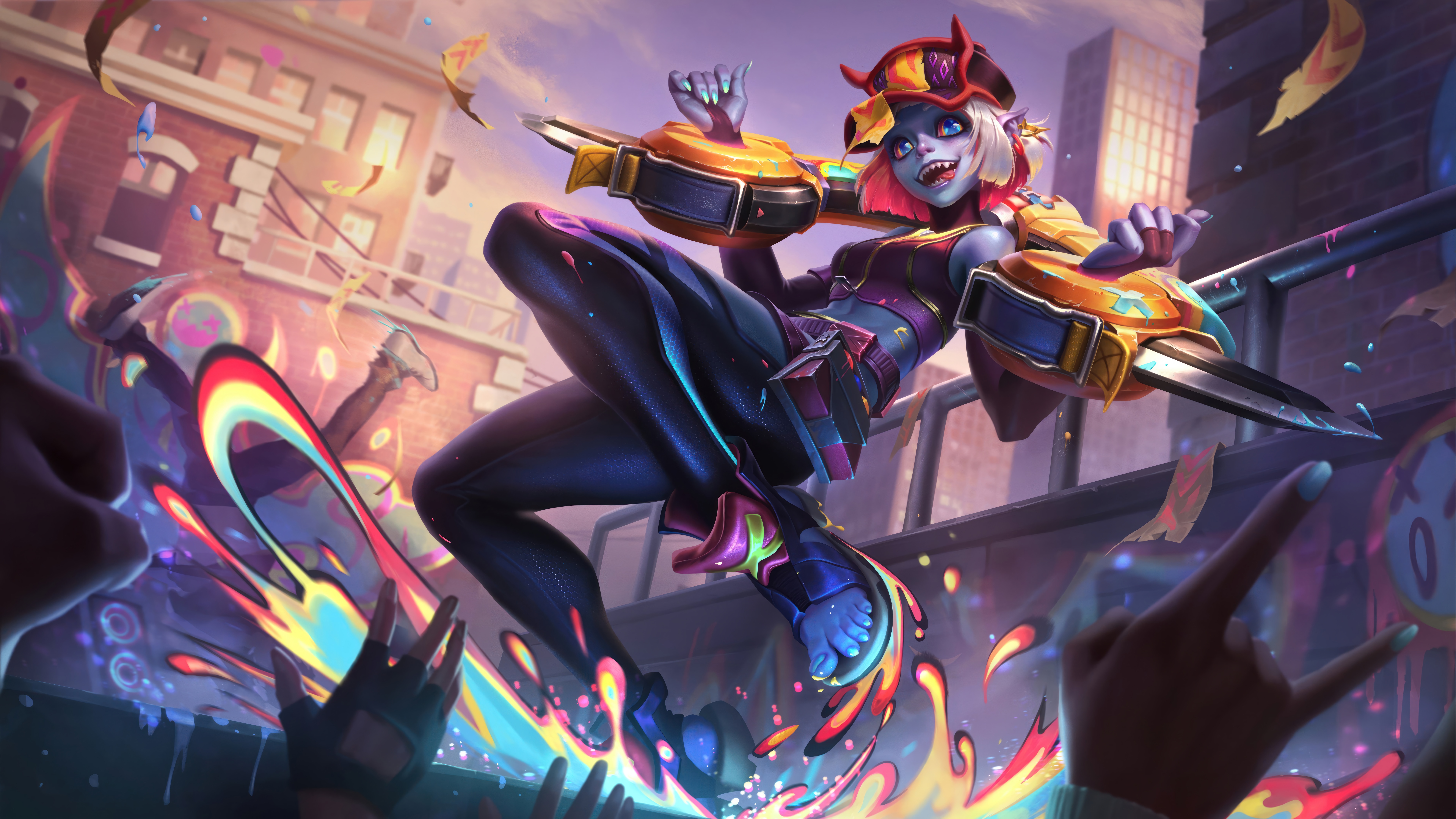 4K League of Legends Briar Street Demon HD Wallpaper