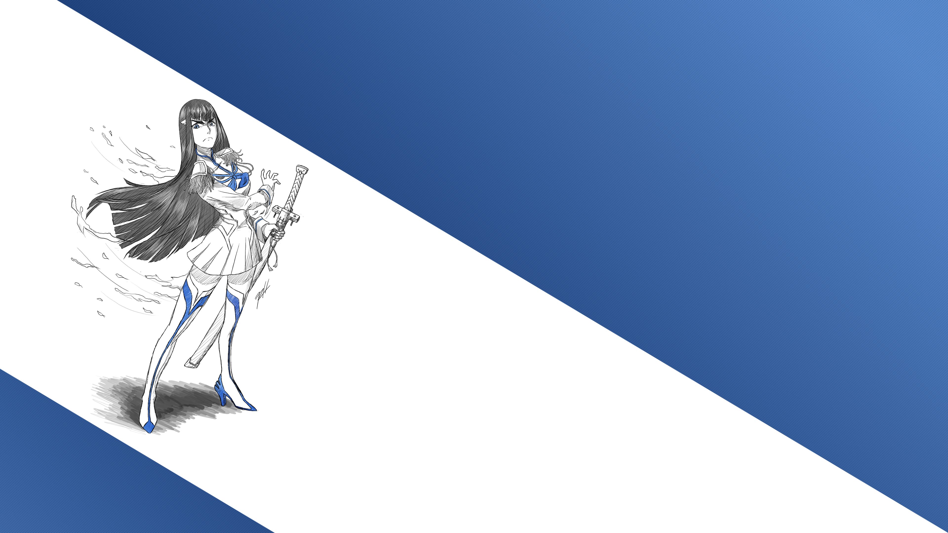 4K Kill la Kill Matoi Ryuuko with Katana HD Wallpaper