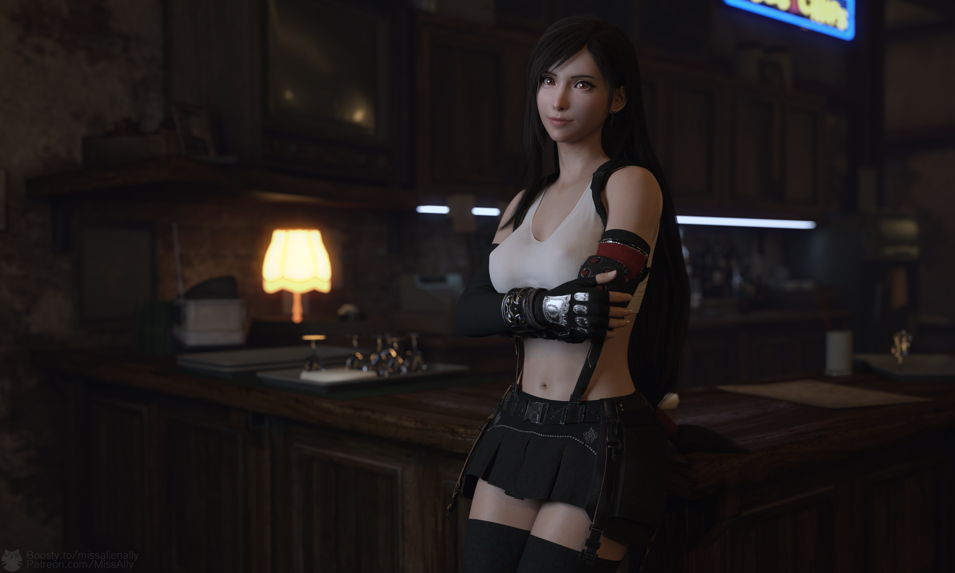 4K Tifa Lockhart fan art by Miss Ally HD Wallpaper