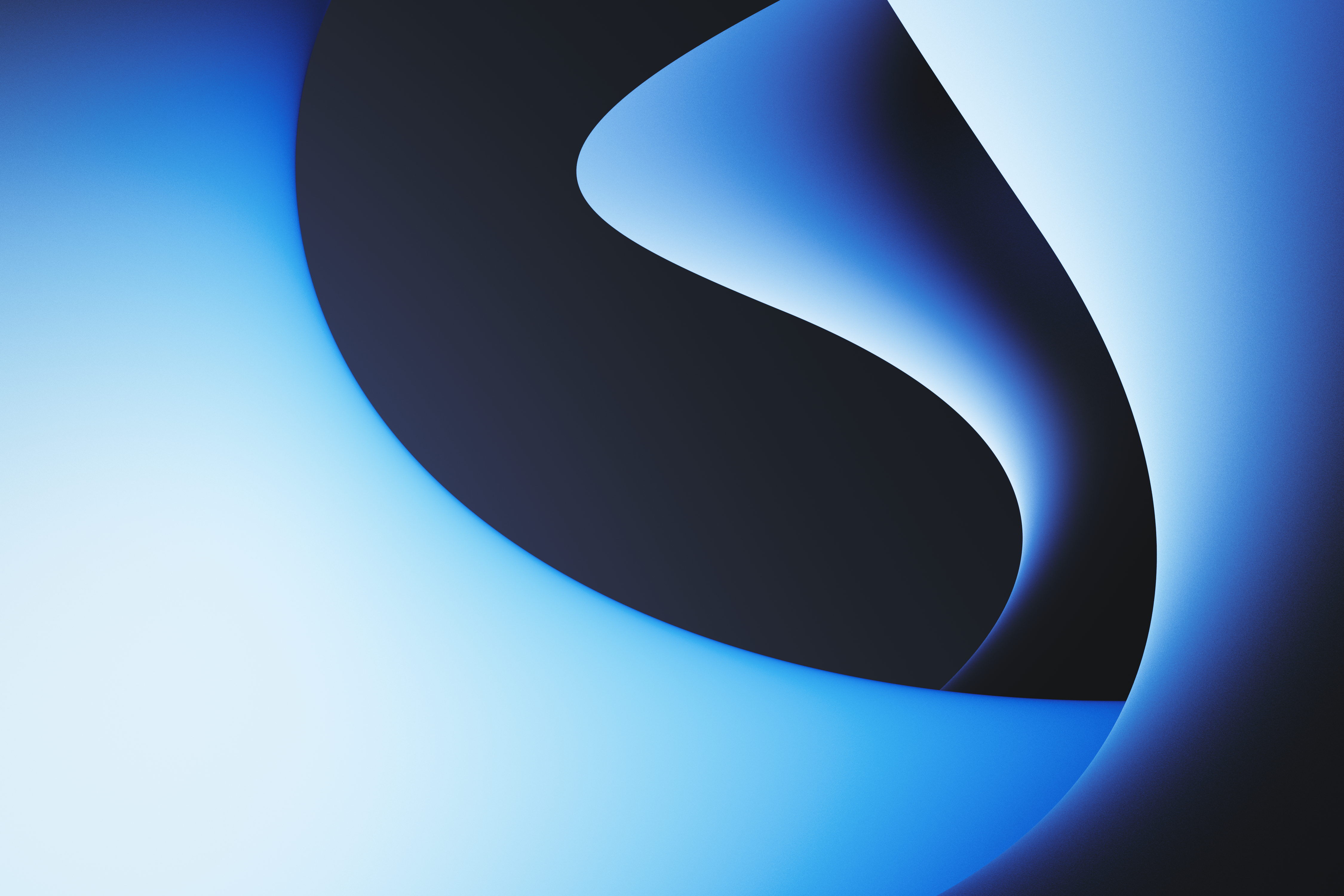 4K Abstract CGI Blue Swirls HD Wallpaper